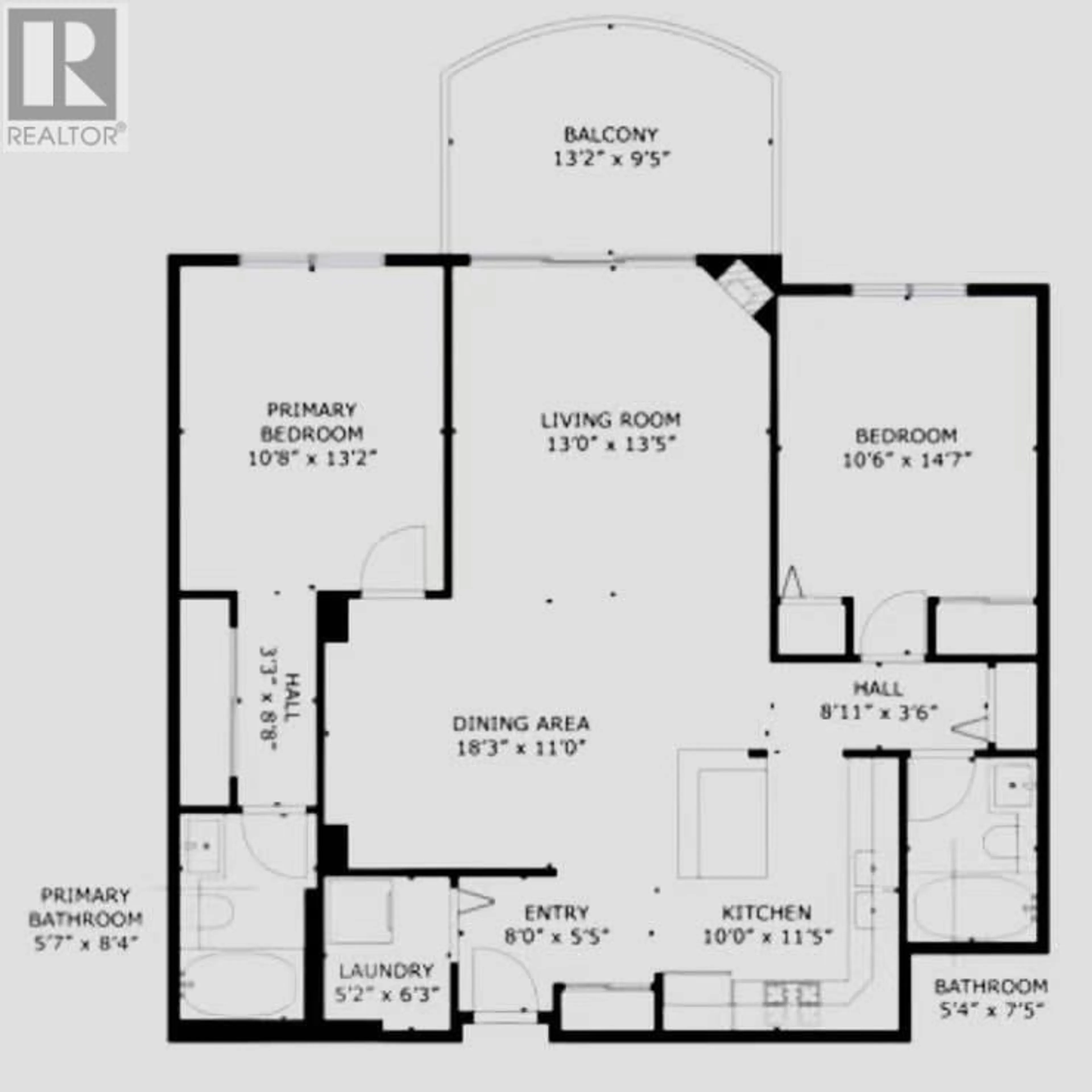 Floor plan for 605 - 7080 ST. ALBANS ROAD, Richmond British Columbia V6Y4E6