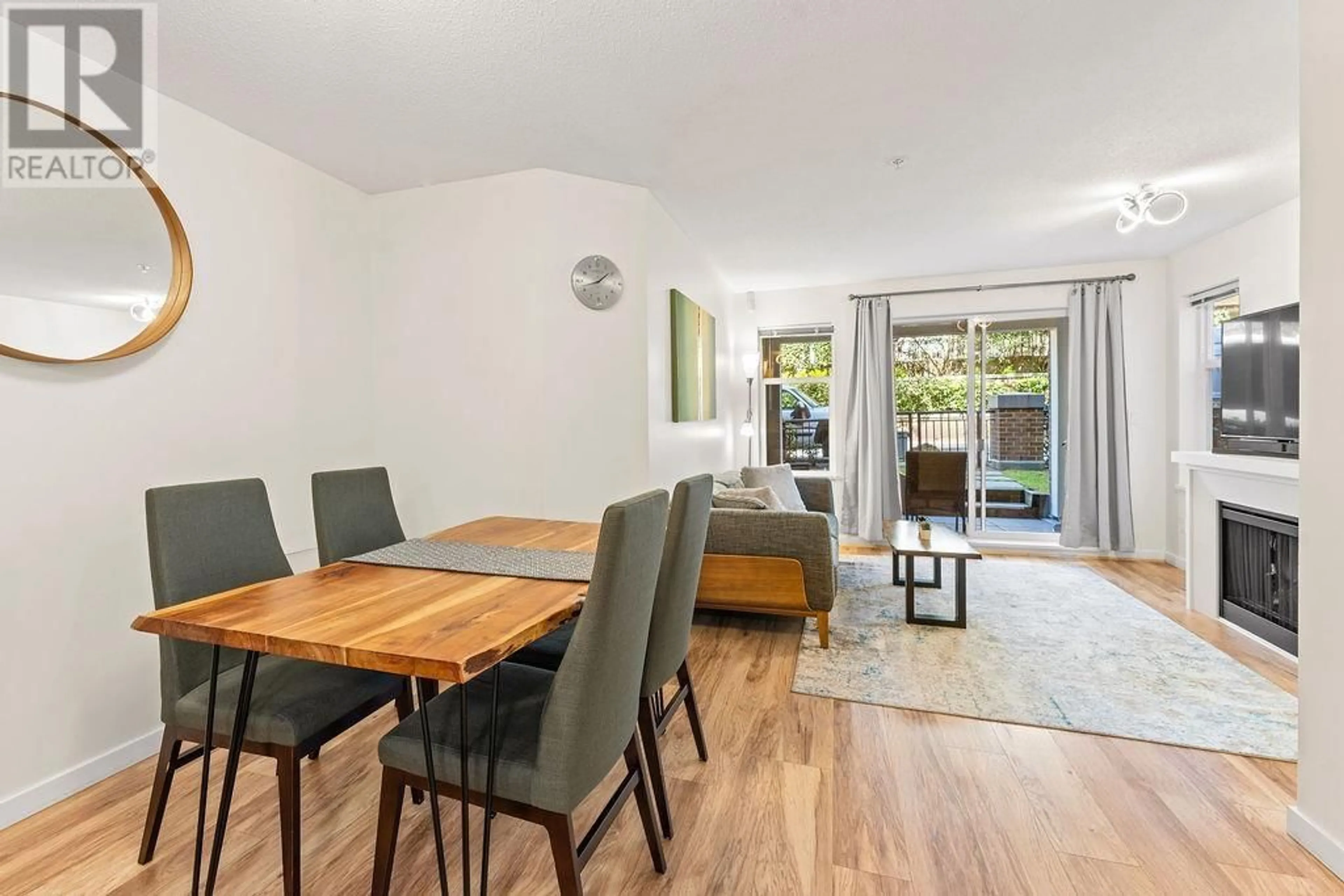 Dining room, wood/laminate floor for 109 - 4868 BRENTWOOD DRIVE, Burnaby British Columbia V5C0C2