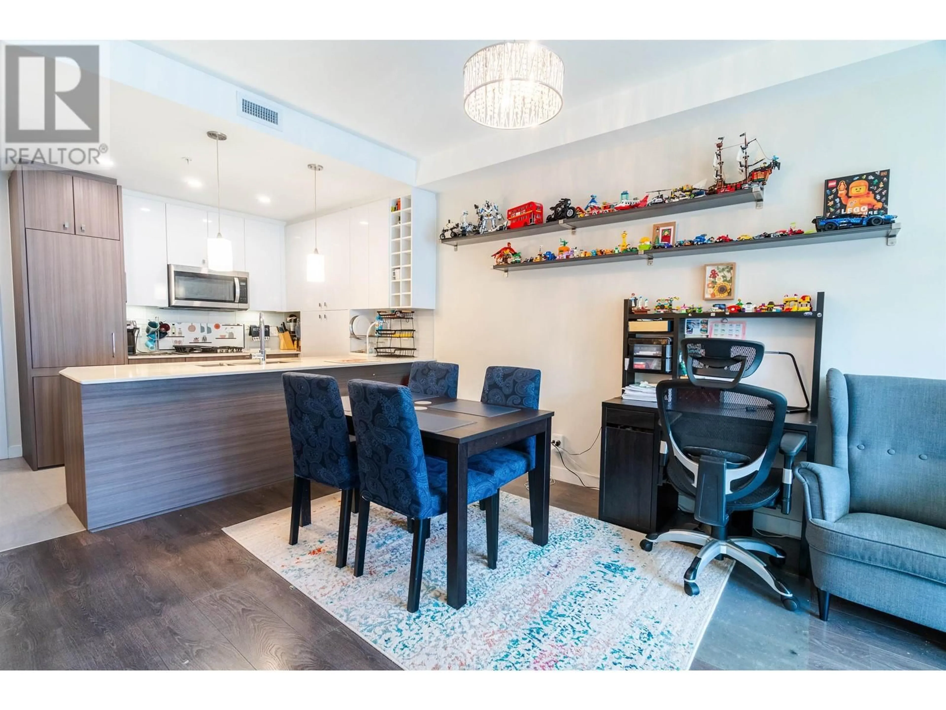 Open concept kitchen, wood/laminate floor for 305 - 23233 GILLEY ROAD, Richmond British Columbia V6V1E6