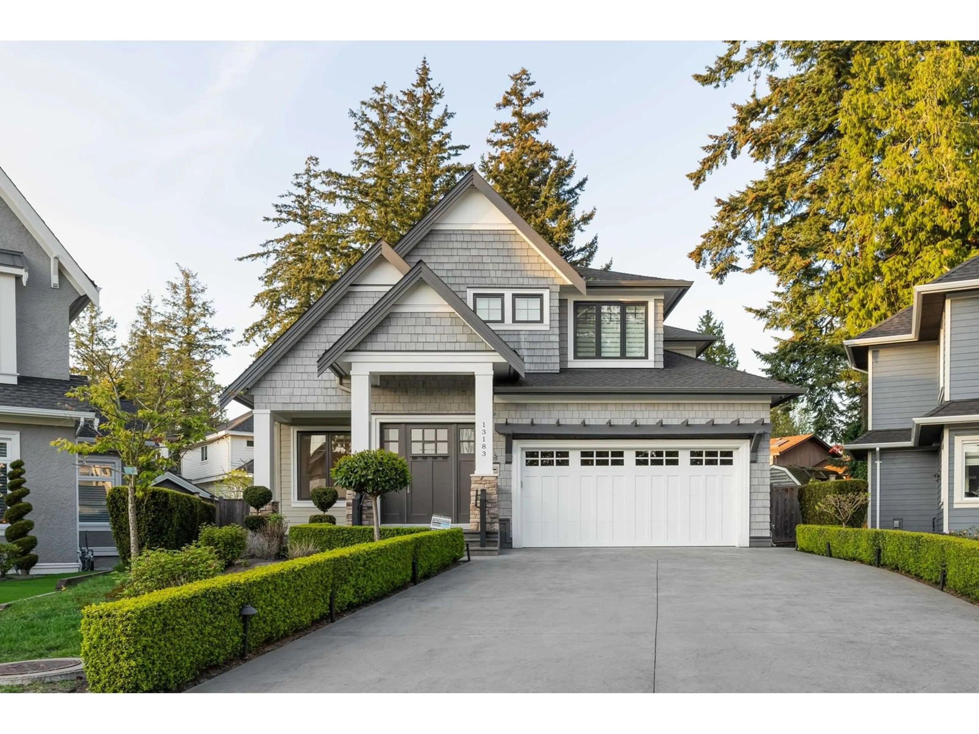 Home with vinyl exterior material, street for 13183 19A, Surrey British Columbia V4A9M9