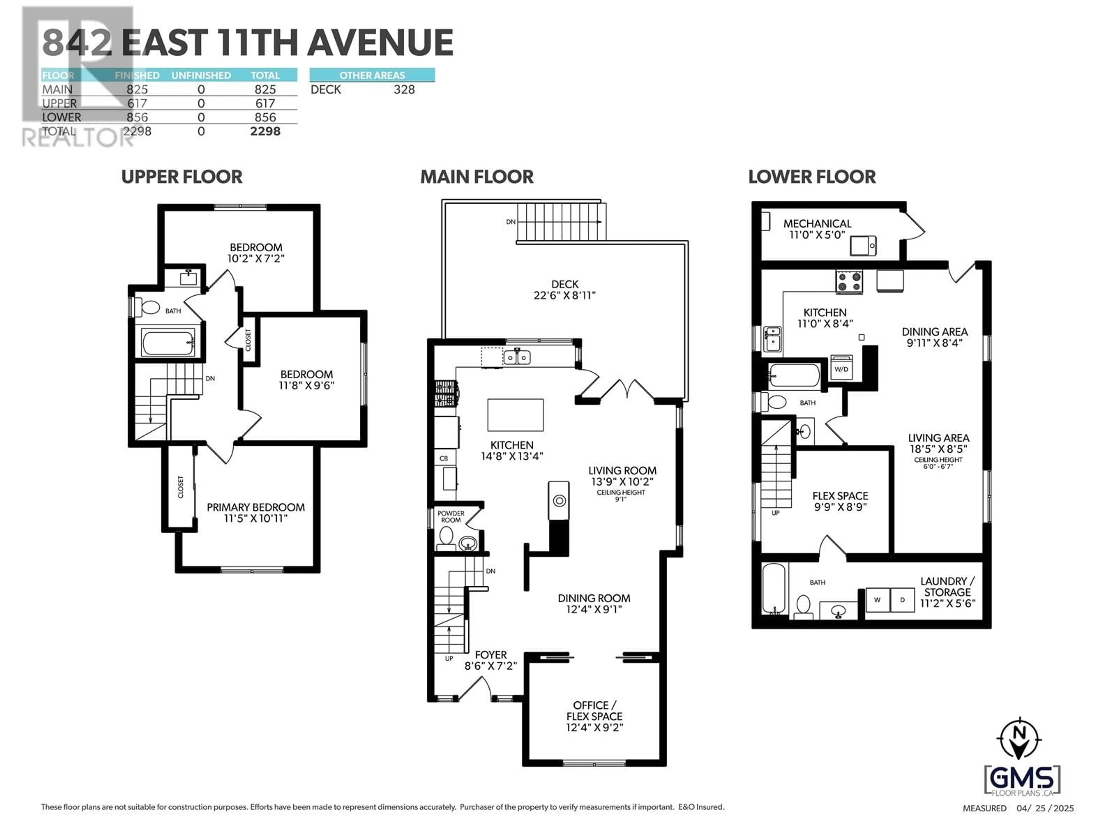 Floor plan for 842 11TH AVENUE, Vancouver British Columbia V5T2E6