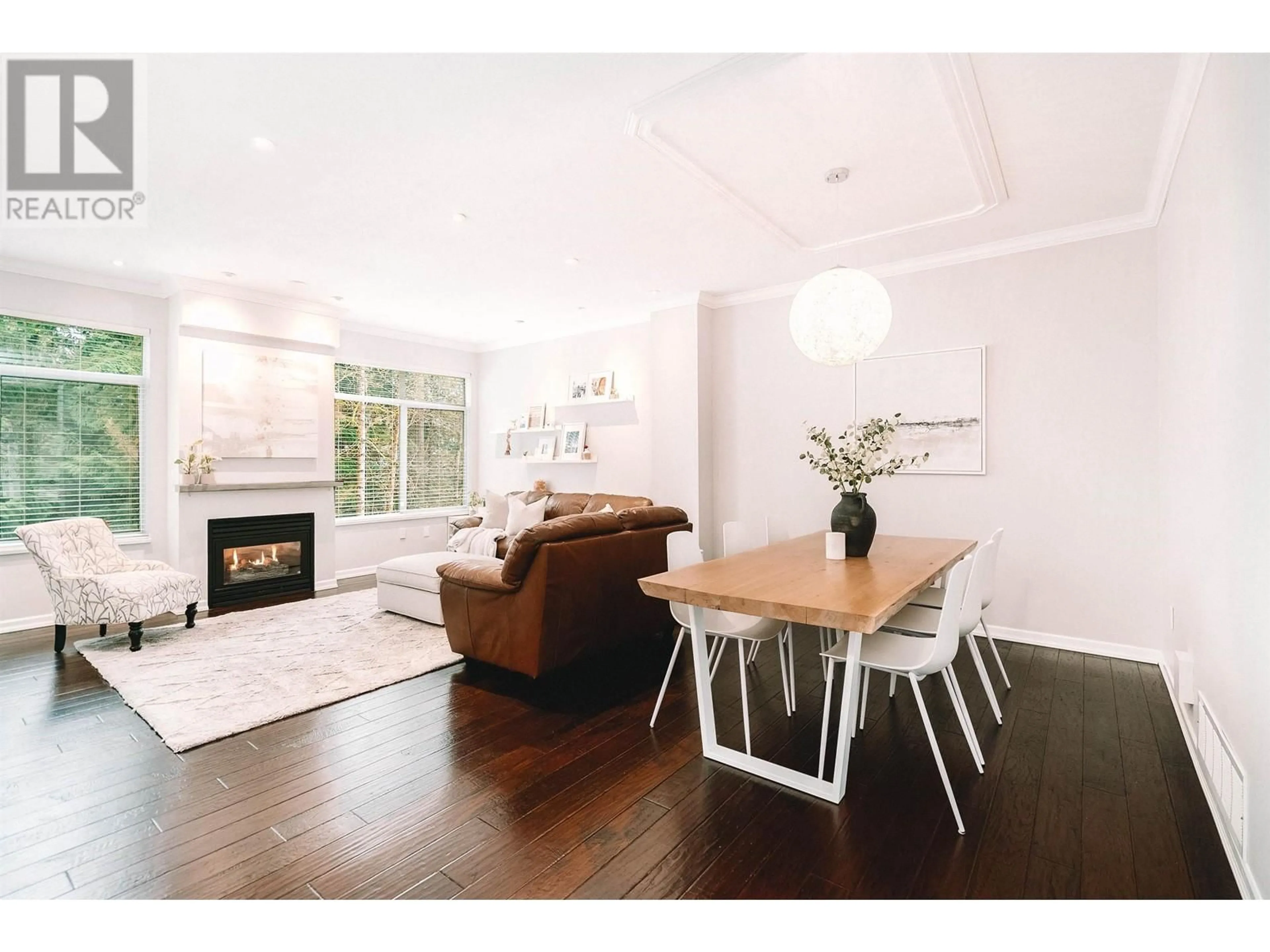 Living room with furniture, wood/laminate floor for 27 - 1486 JOHNSON STREET, Coquitlam British Columbia V3E3J9