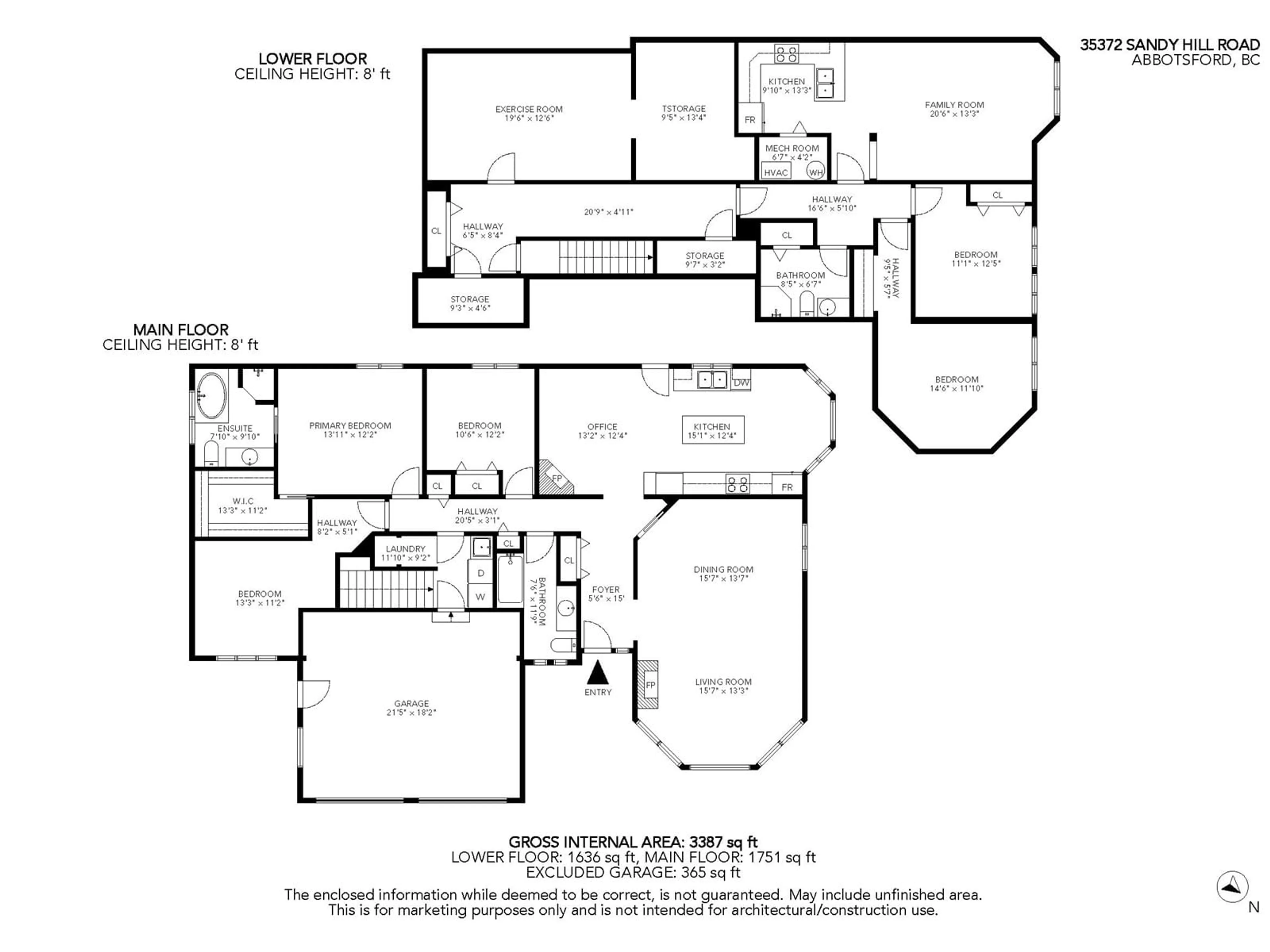 Floor plan for 35372 SANDY HILL, Abbotsford British Columbia V3G1J2