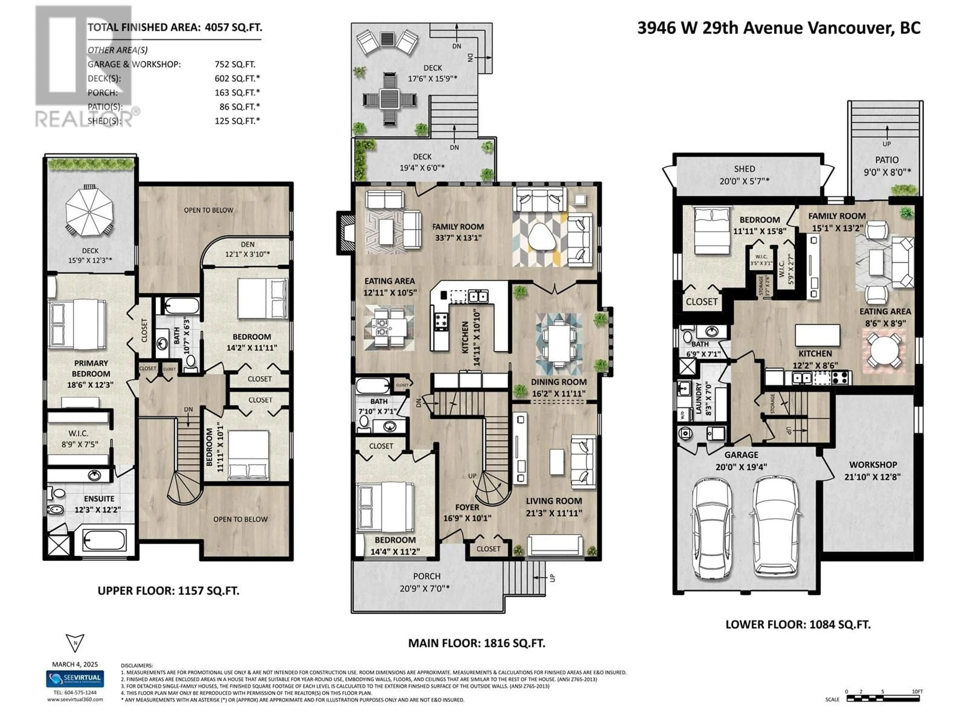 Floor plan for 3946 29TH AVENUE, Vancouver British Columbia V6S1T9