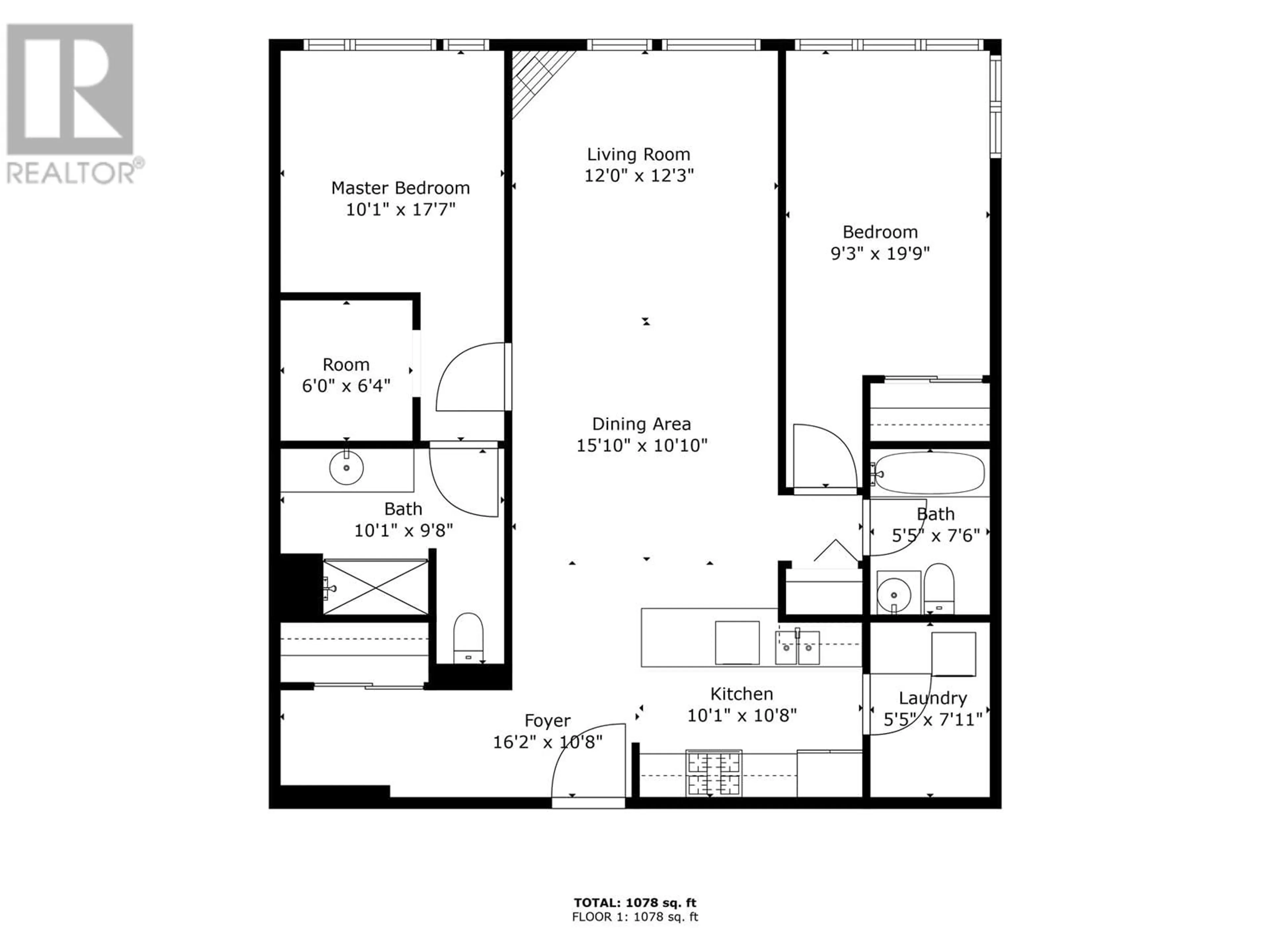 Floor plan for 613 - 1212 MAIN STREET, Squamish British Columbia V8B0S1