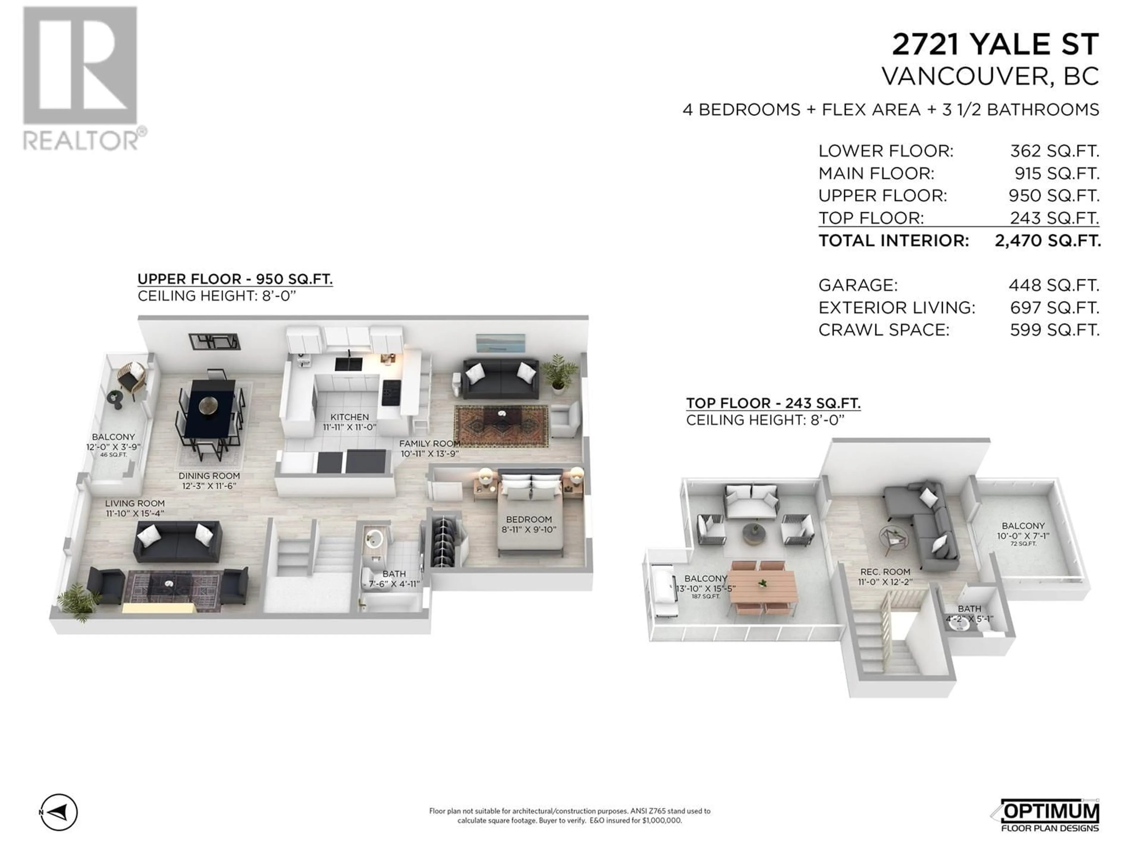 Floor plan for 2721 YALE STREET, Vancouver British Columbia V5K1C4