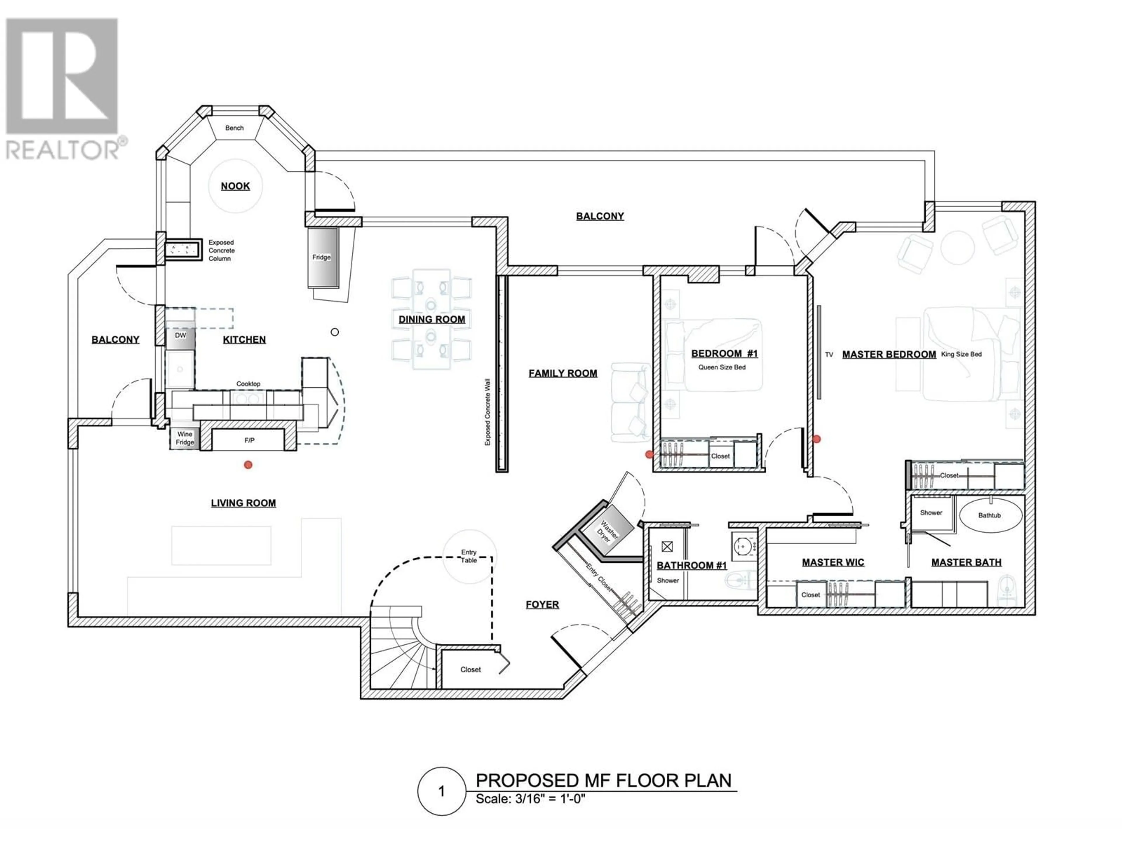 Floor plan for 1903 - 1250 QUAYSIDE DRIVE, New Westminster British Columbia V3M6E2