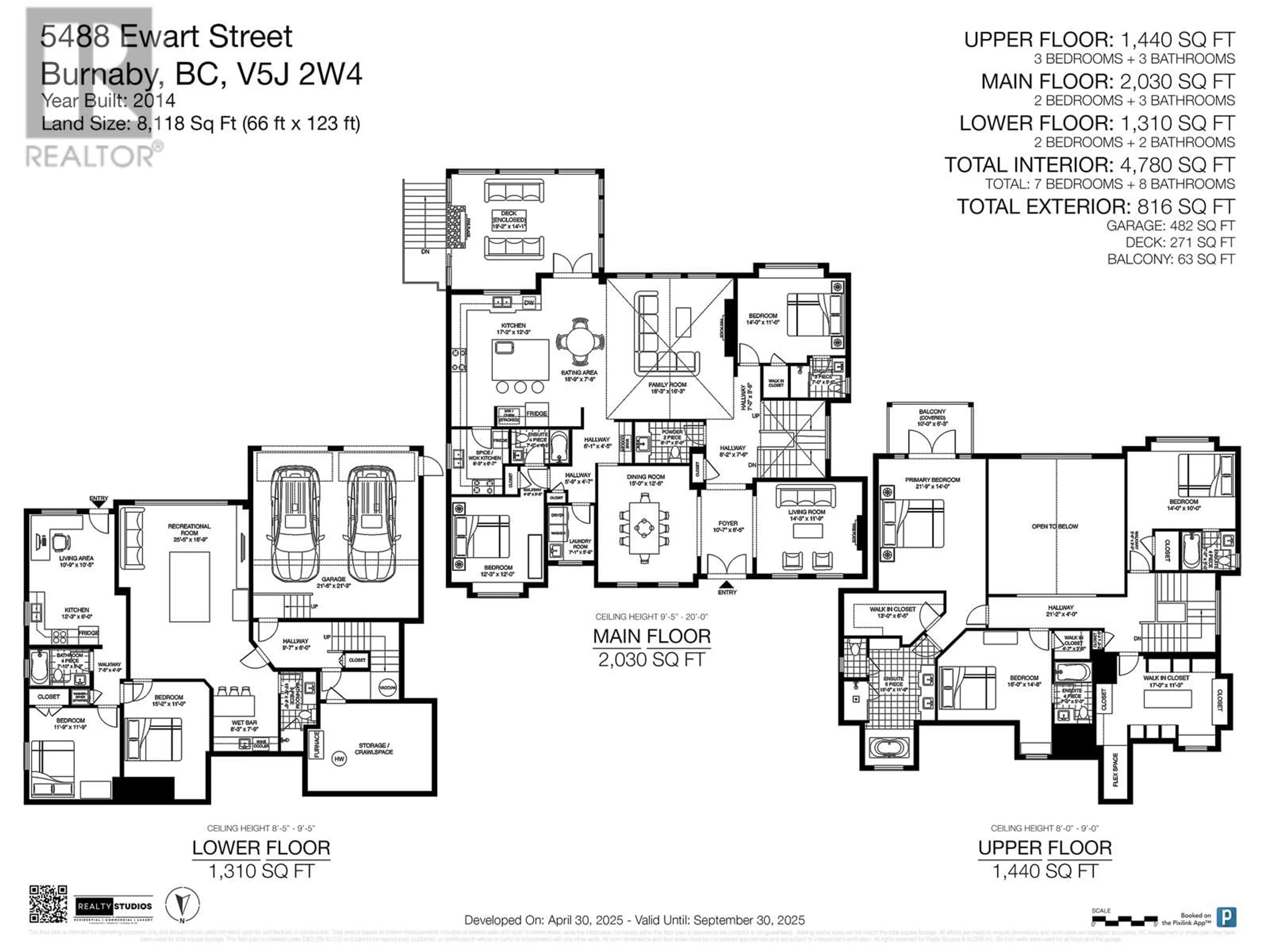 Floor plan for 5488 EWART STREET, Burnaby British Columbia V5J2W4