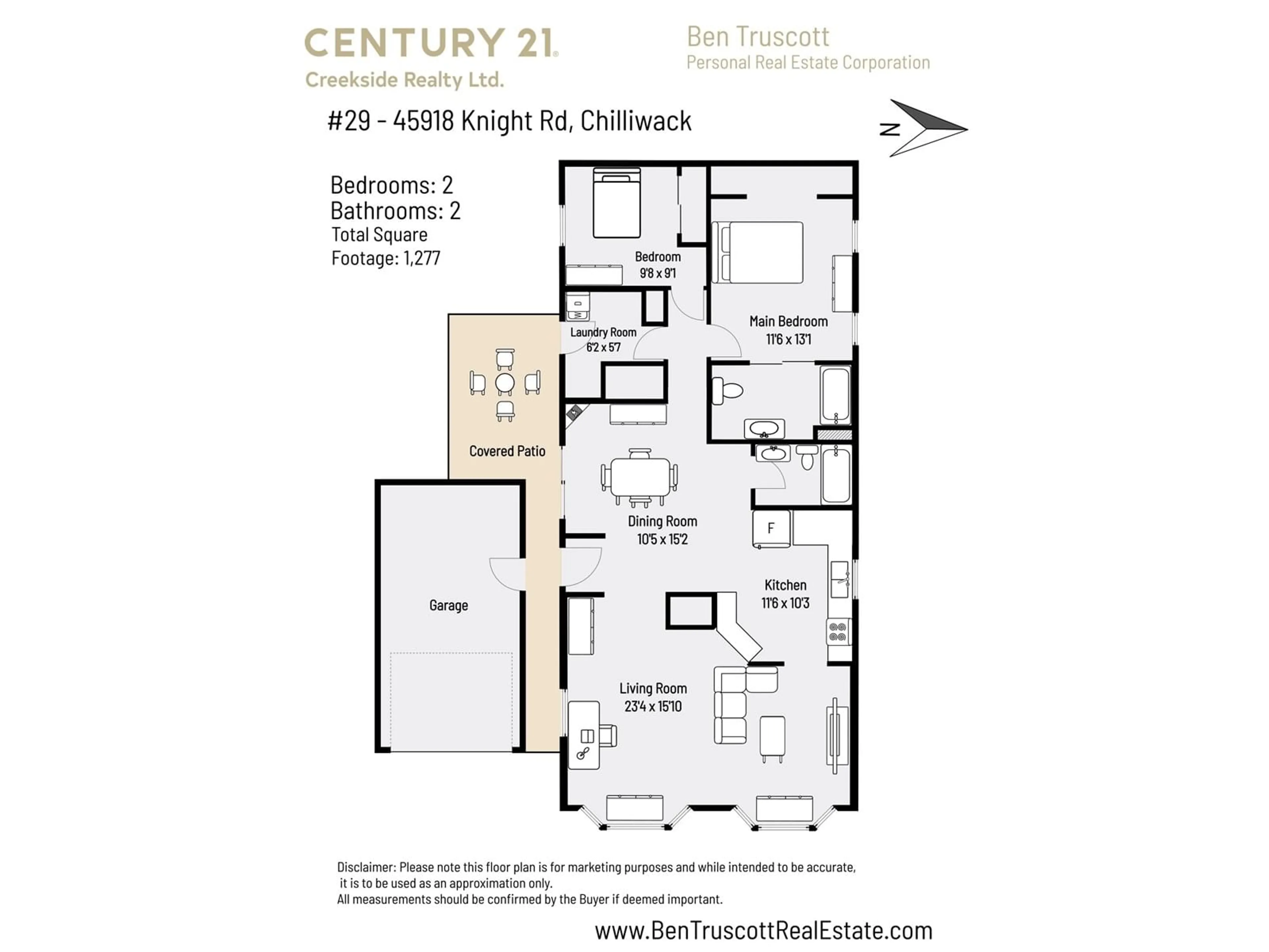 Floor plan for 29 - 45918 KNIGHT ROAD, Chilliwack British Columbia V2R3X4
