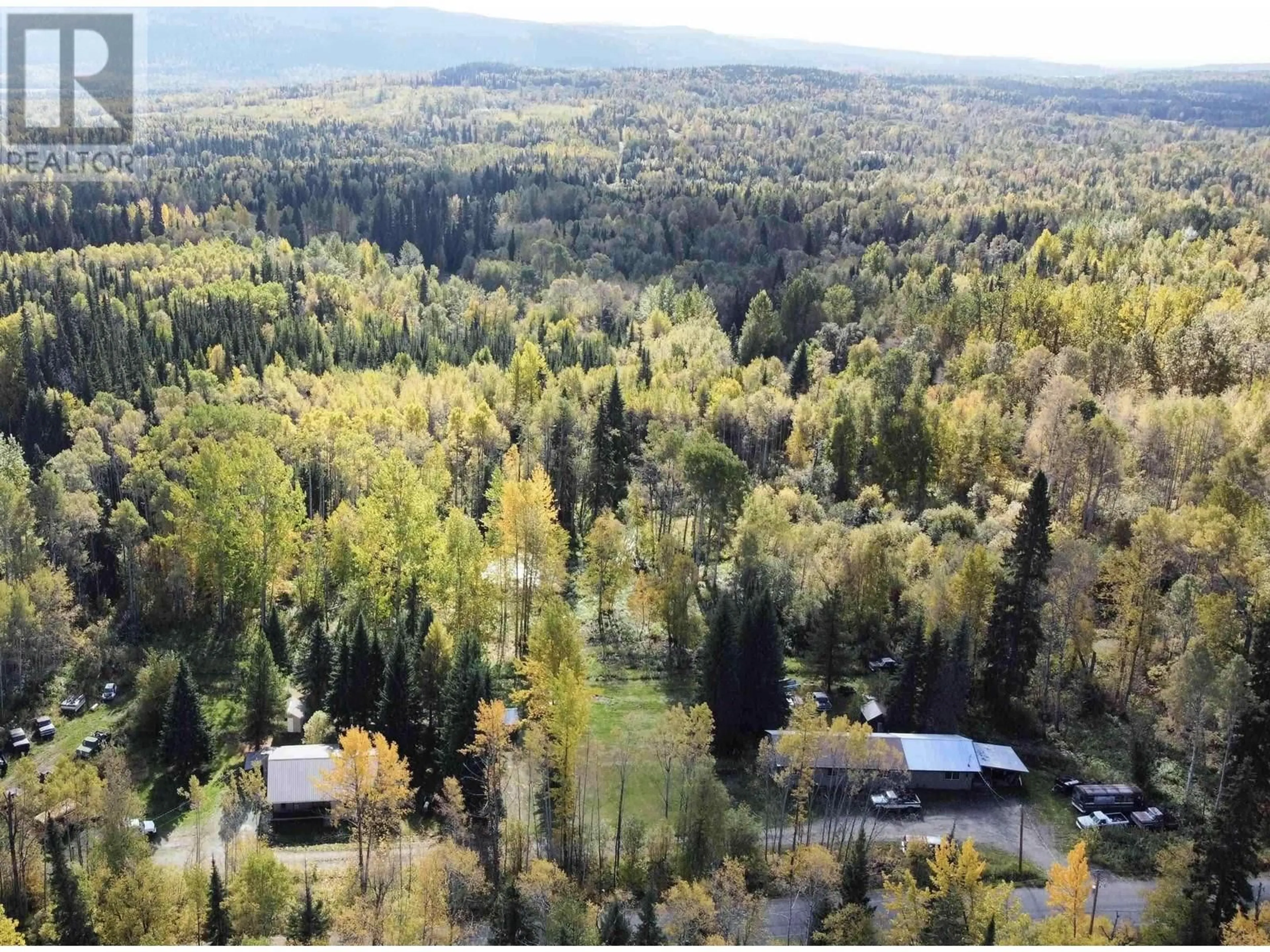 A pic from outside/outdoor area/front of a property/back of a property/a pic from drone, forest/trees view for 14245 SHELLEY ROAD, Prince George British Columbia V2K5E6