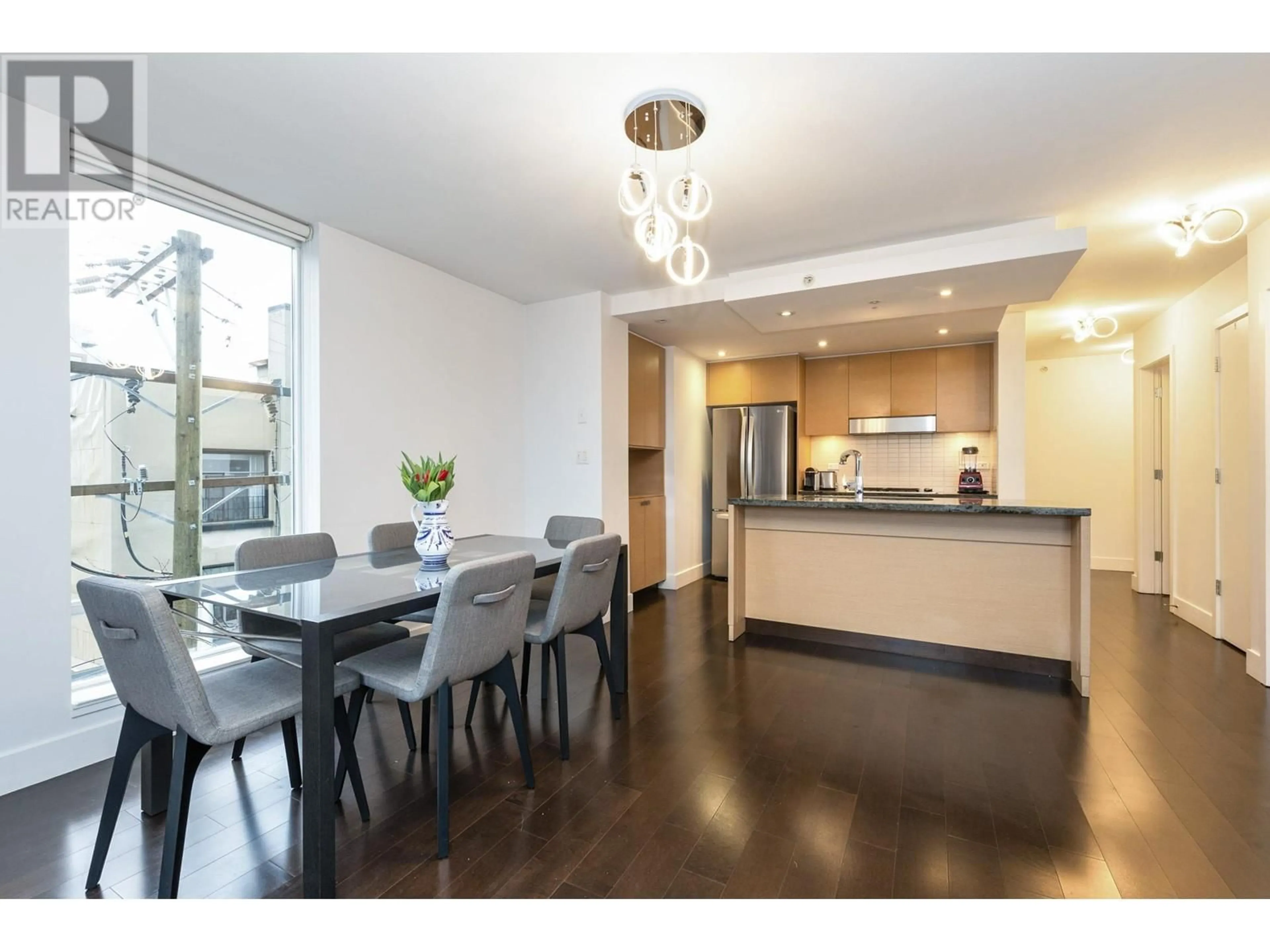 Dining room, wood/laminate floor for 503 - 1530 8TH AVENUE, Vancouver British Columbia V6J5M6