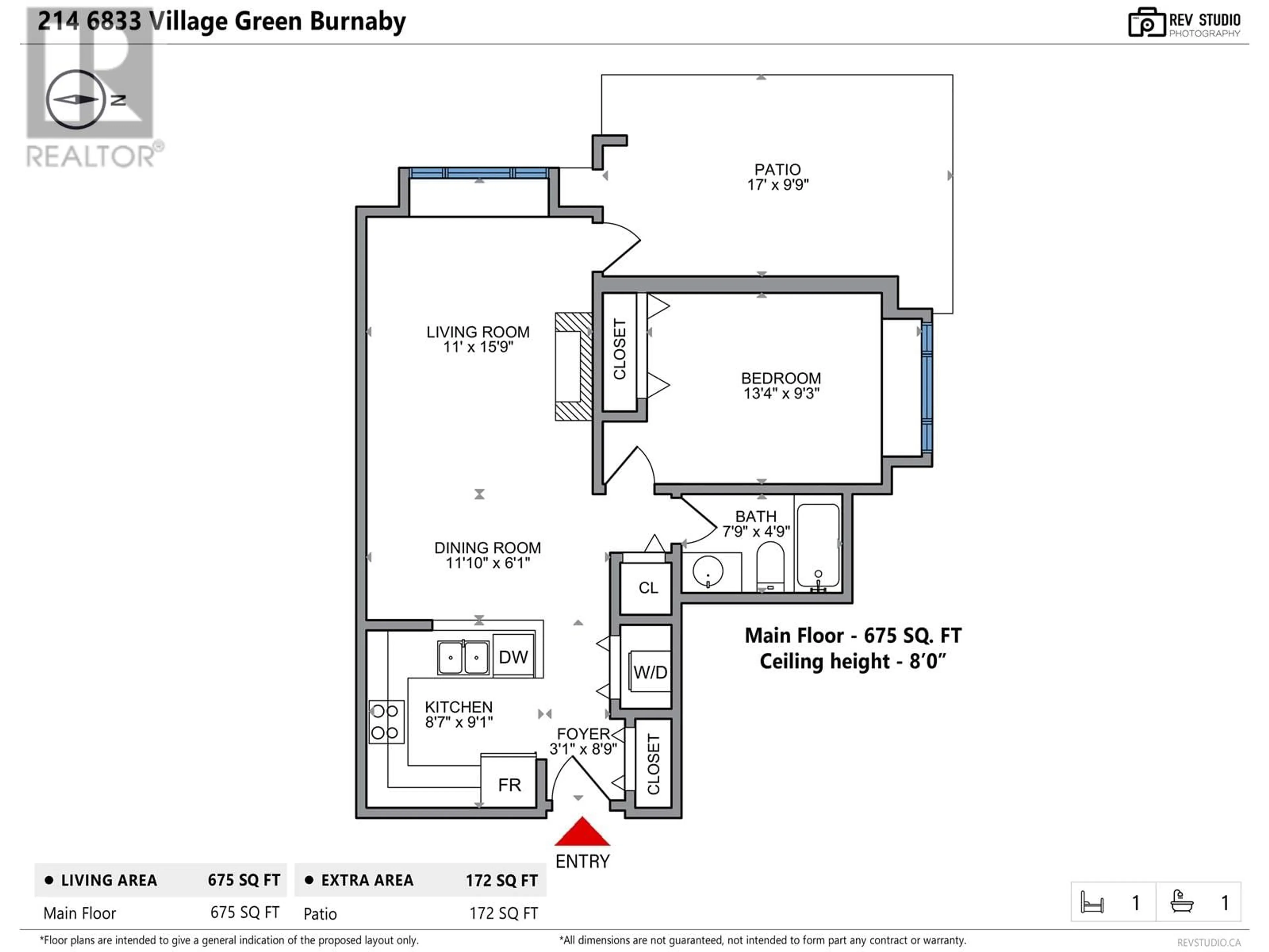 Floor plan for 214 - 6833 VILLAGE GRN, Burnaby British Columbia V5E4M1