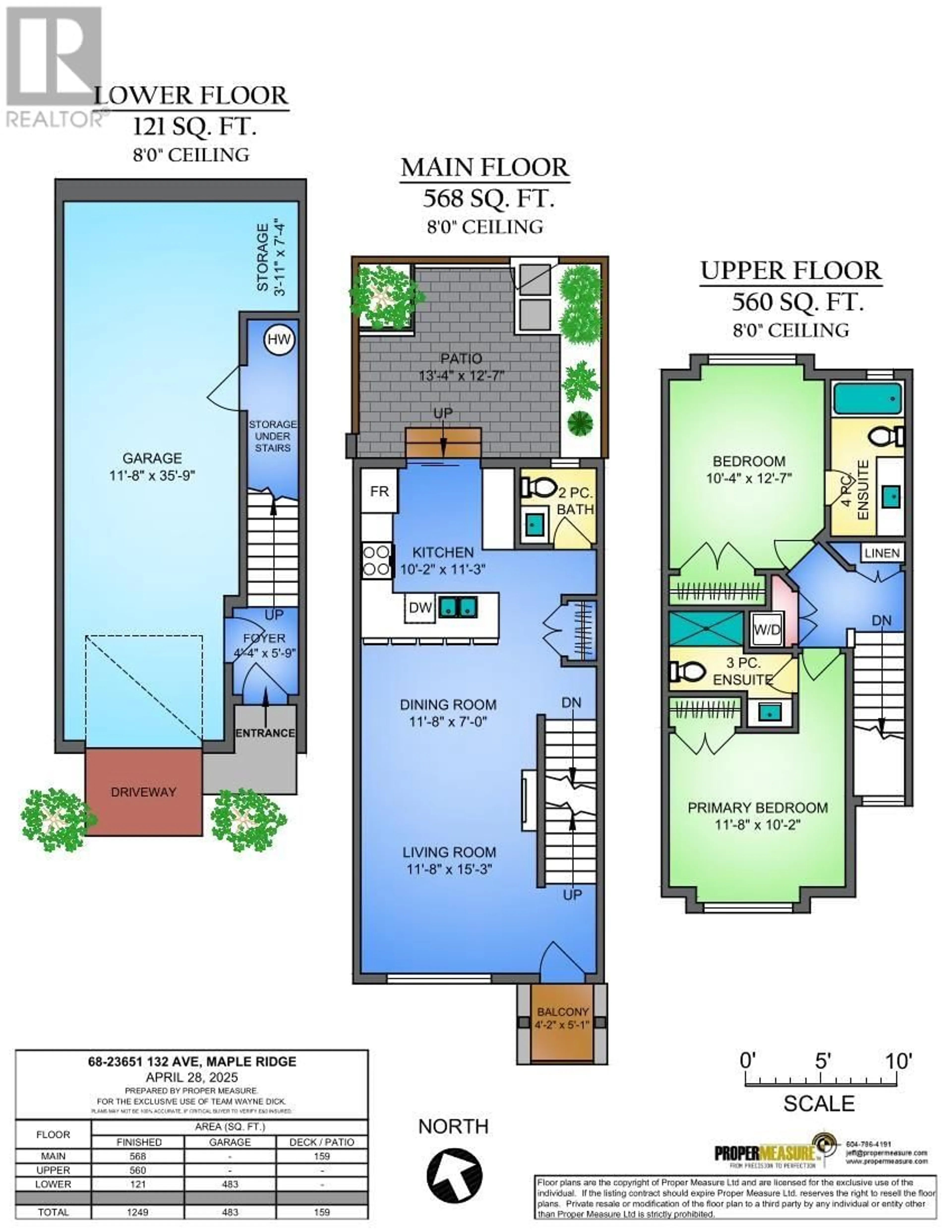 Floor plan for 68 - 23651 132 AVENUE, Maple Ridge British Columbia V4R0E9