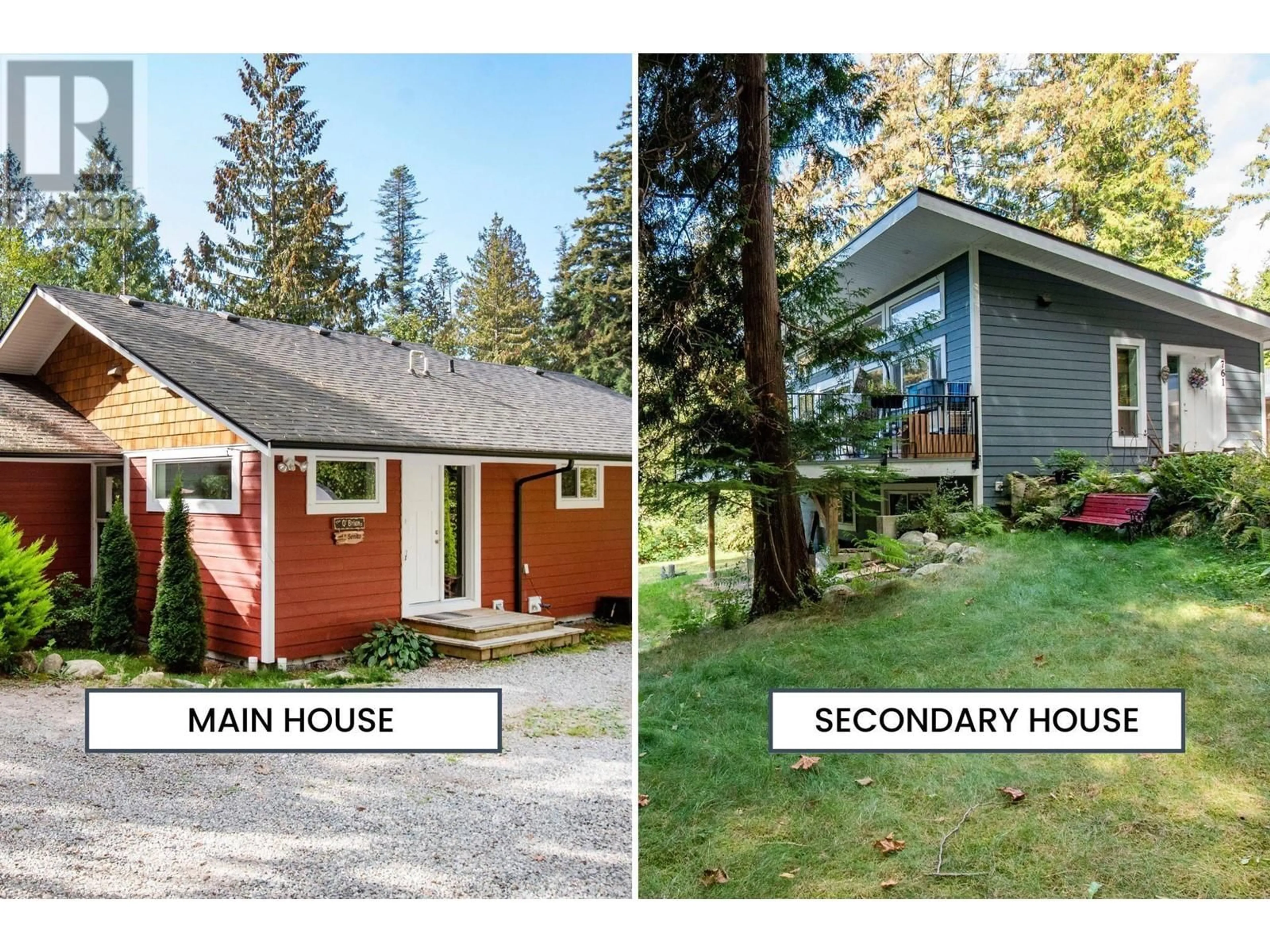 Home with vinyl exterior material, street for 767 GEDDES ROAD, Roberts Creek British Columbia V0N2W6