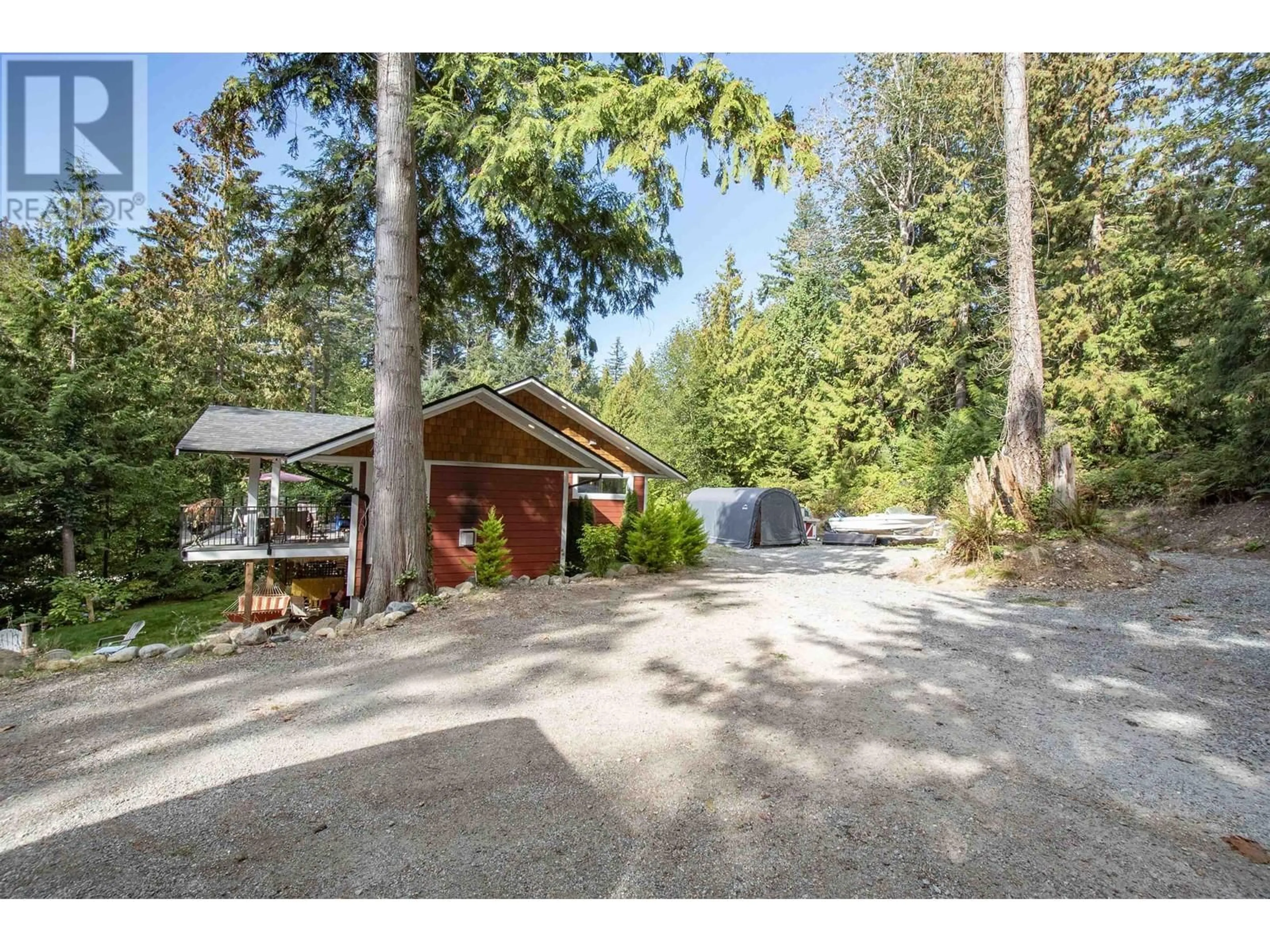 A pic from outside/outdoor area/front of a property/back of a property/a pic from drone, unknown for 767 GEDDES ROAD, Roberts Creek British Columbia V0N2W6
