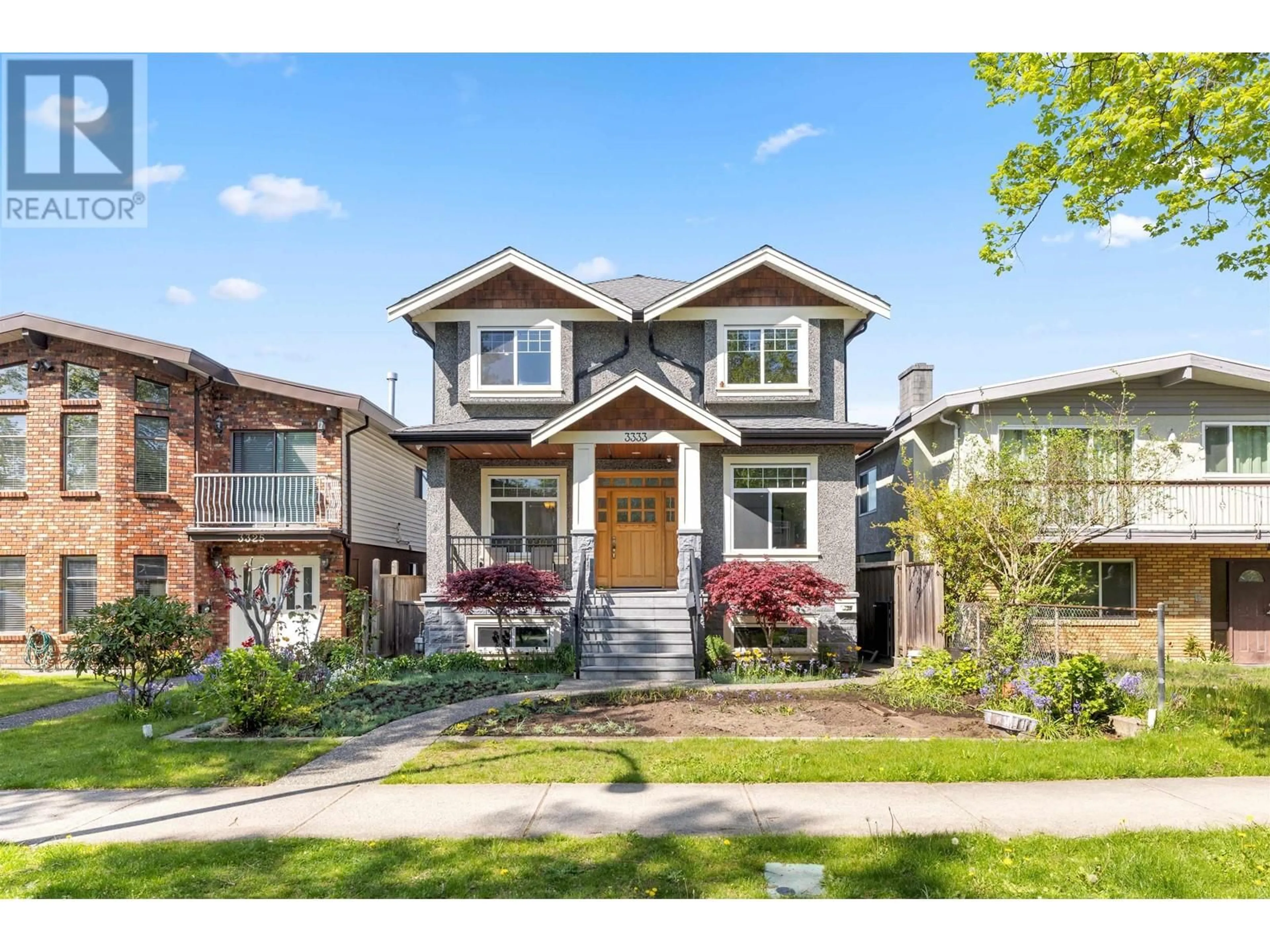 Home with brick exterior material, street for 3333 28TH AVENUE, Vancouver British Columbia V5R1T2