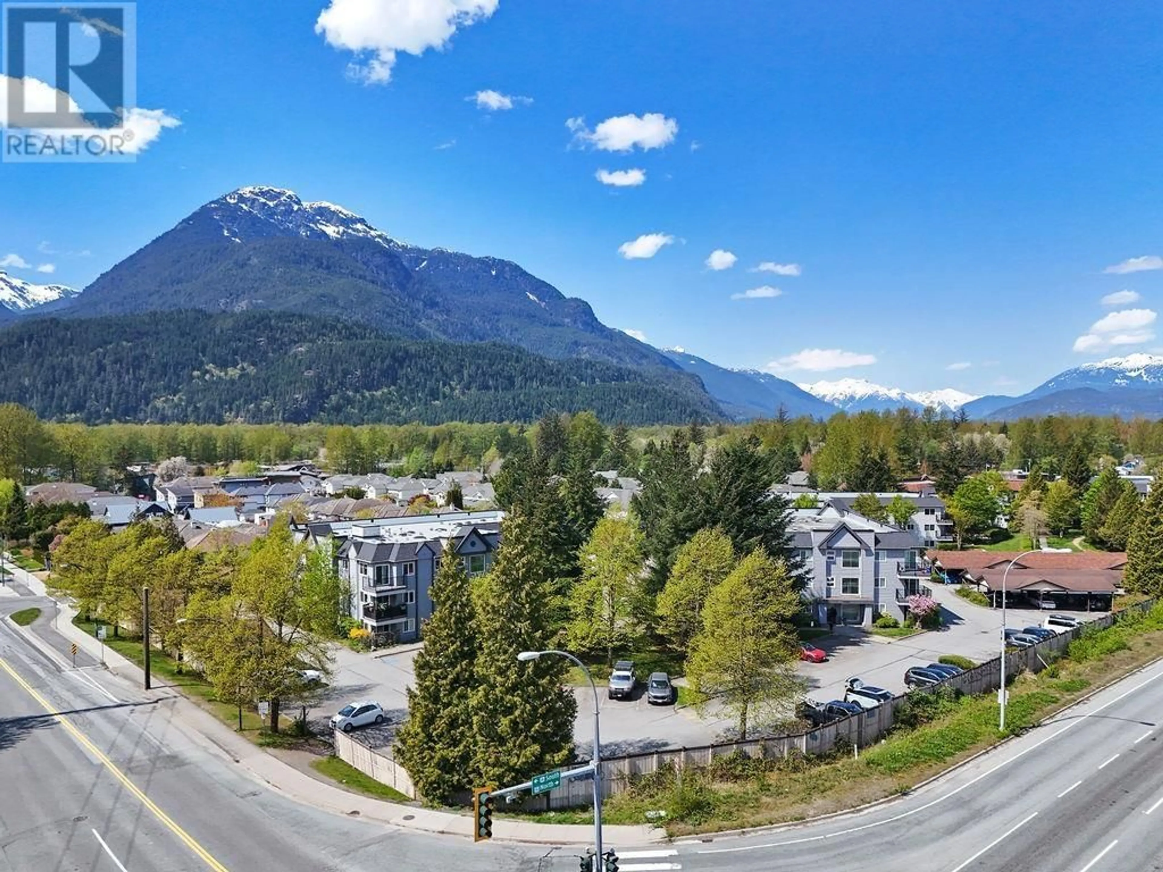 A pic from outside/outdoor area/front of a property/back of a property/a pic from drone, mountain view for A201 - 40100 WILLOW CRESCENT, Squamish British Columbia V8B0L8