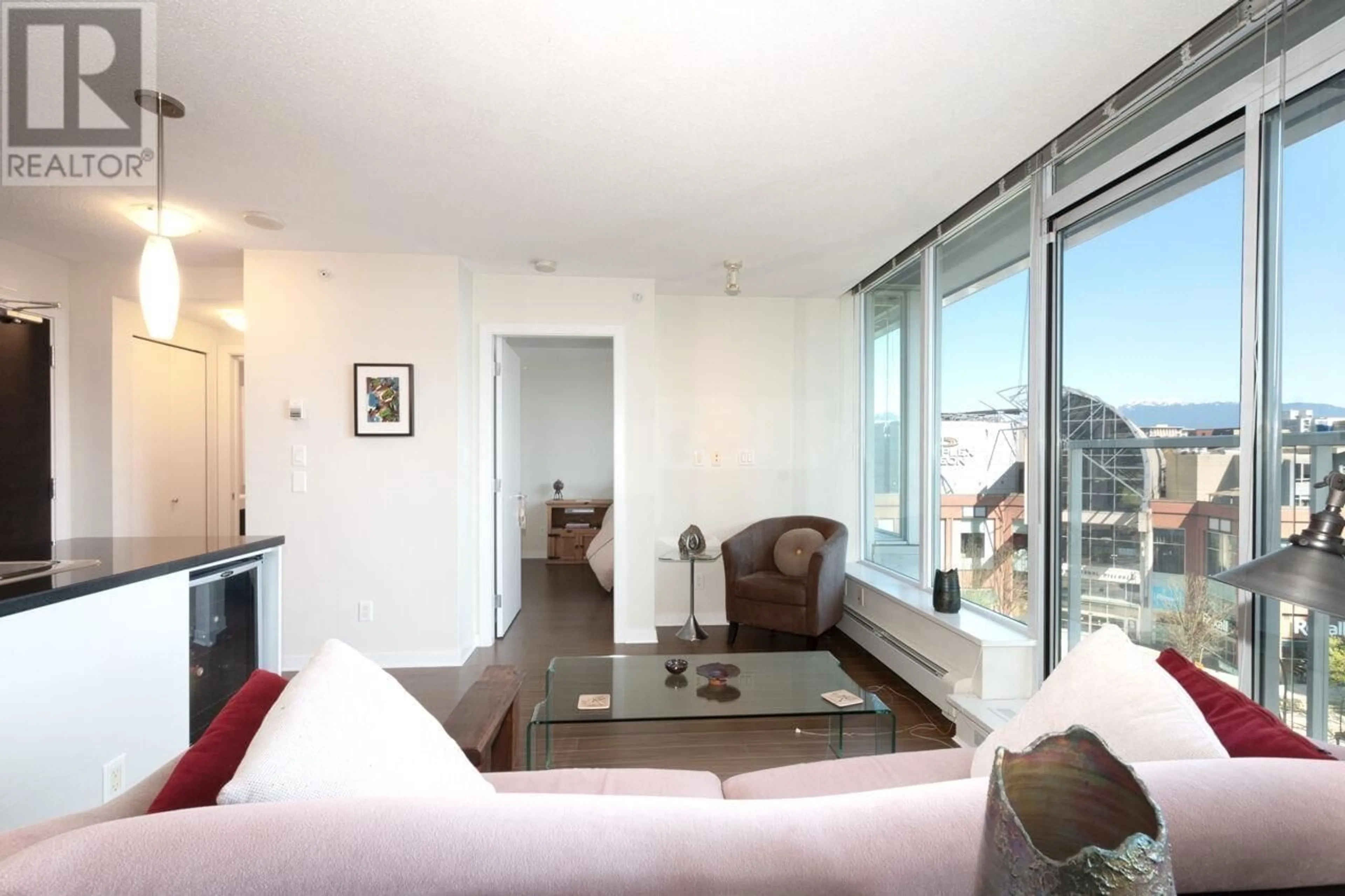 Living room with furniture, unknown for 709 - 633 ABBOTT STREET, Vancouver British Columbia V6B0J3