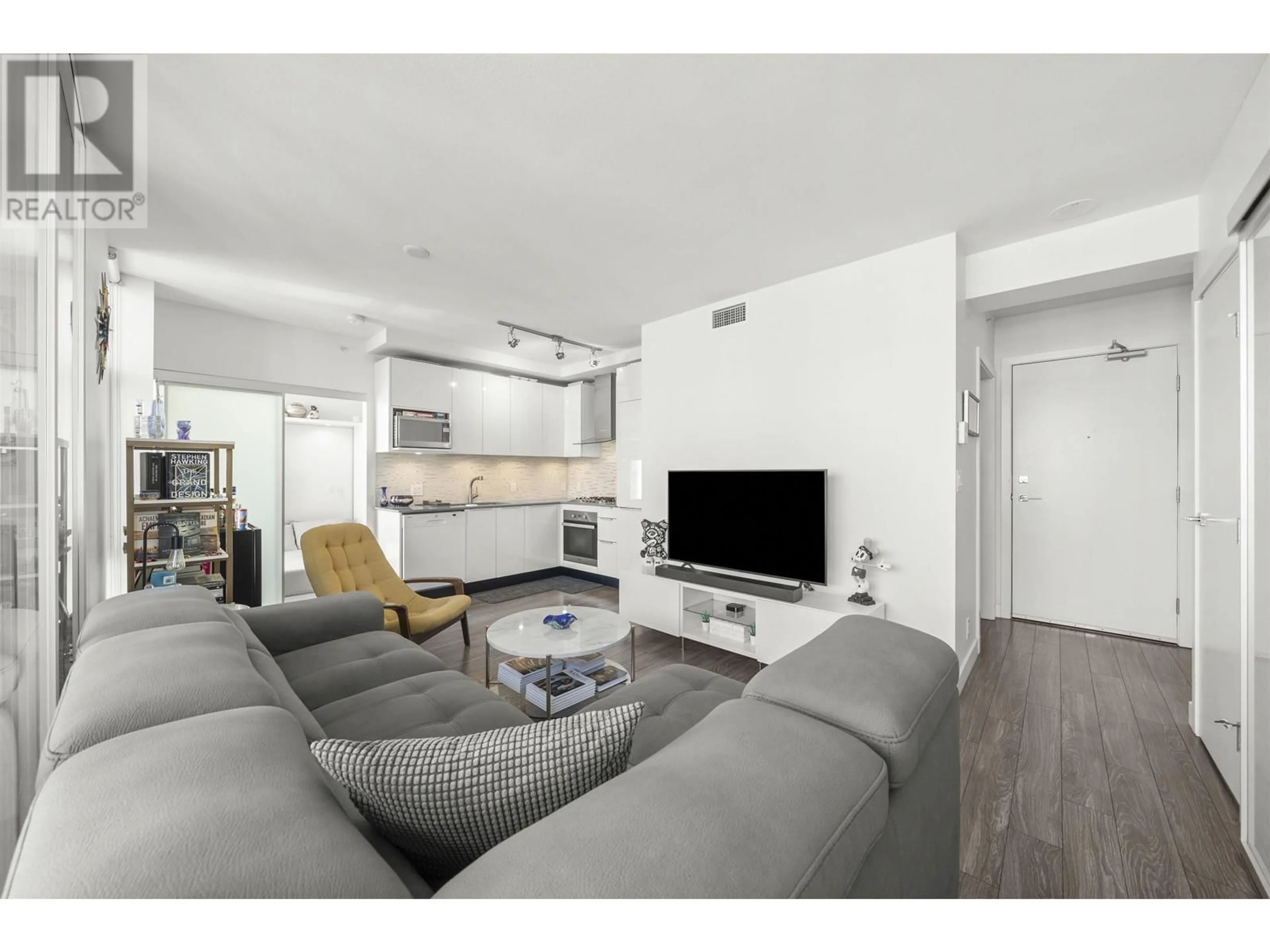 Living room with furniture, unknown for 2303 - 1283 HOWE STREET, Vancouver British Columbia V6Z0E3