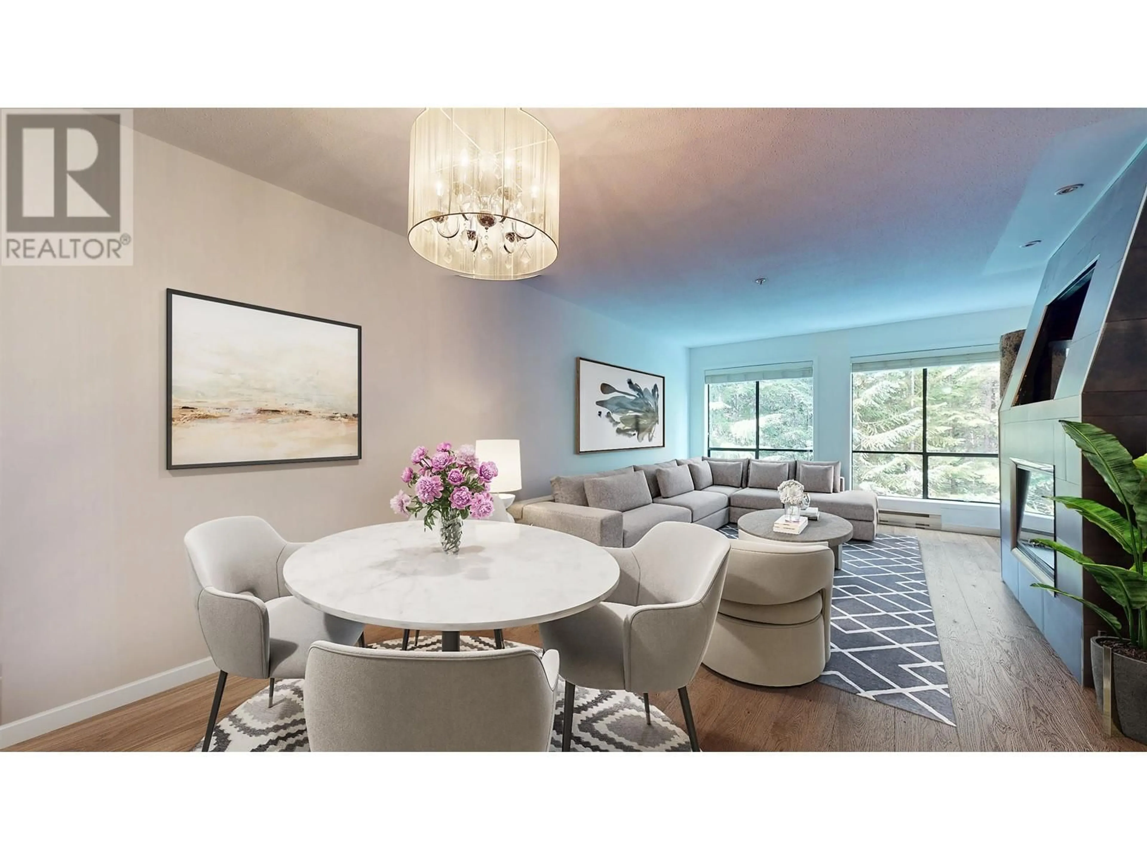 Dining room, wood/laminate floor for 201 - 4821 SPEARHEAD DRIVE, Whistler British Columbia V8E1E8