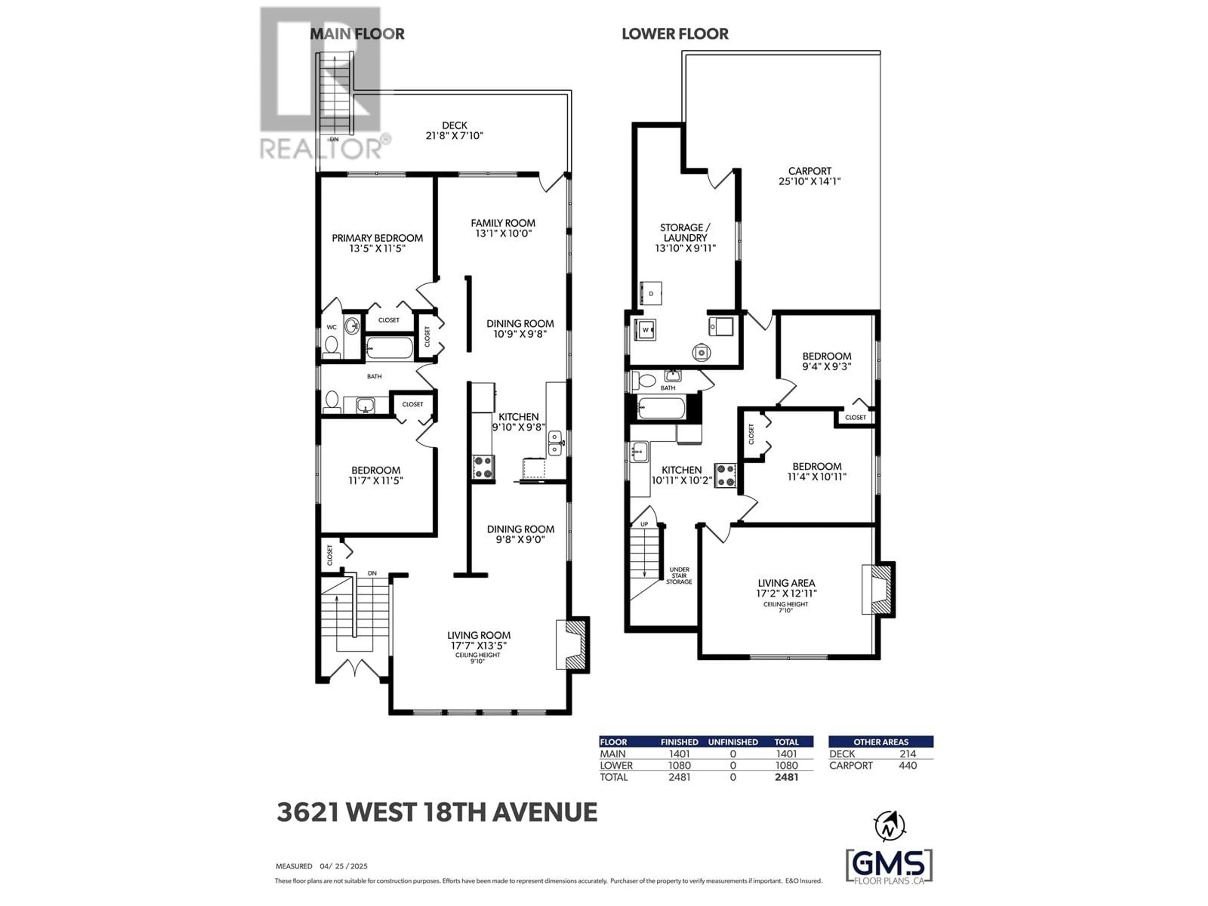 Floor plan for 3621 18TH AVENUE, Vancouver British Columbia V6S1B3