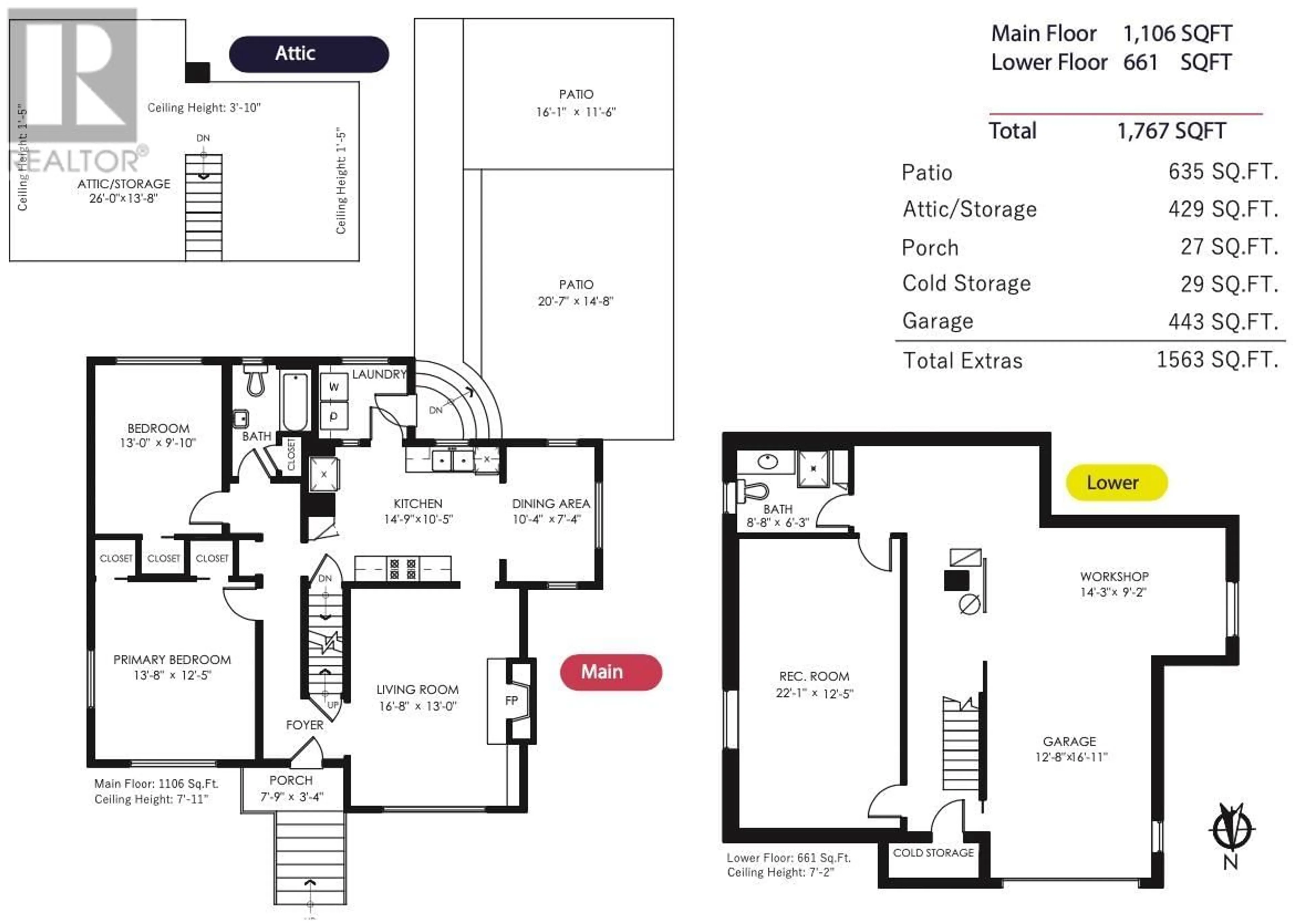 Floor plan for 1335 22ND STREET, North Vancouver British Columbia V7P2G3