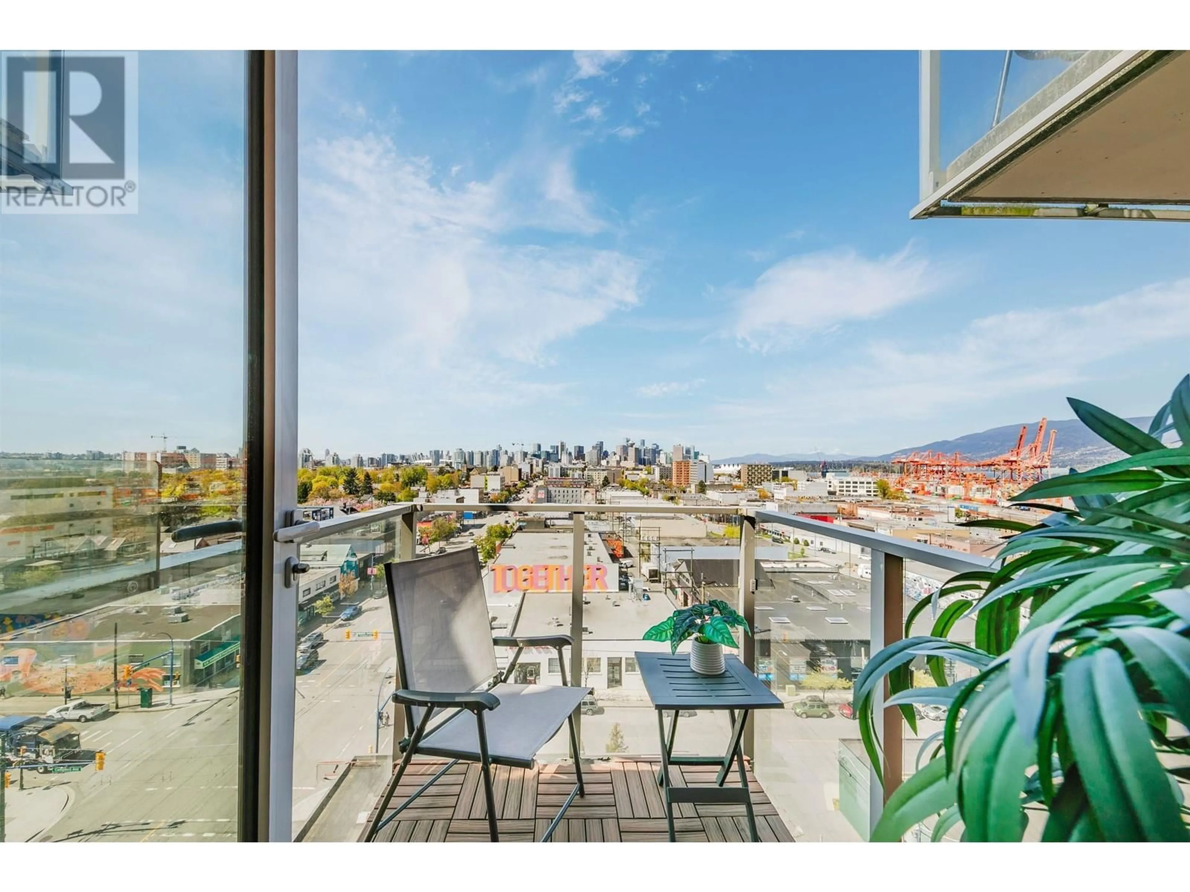 Balcony in the apartment, unknown for 1101 - 933 HASTINGS STREET, Vancouver British Columbia V6A0G6