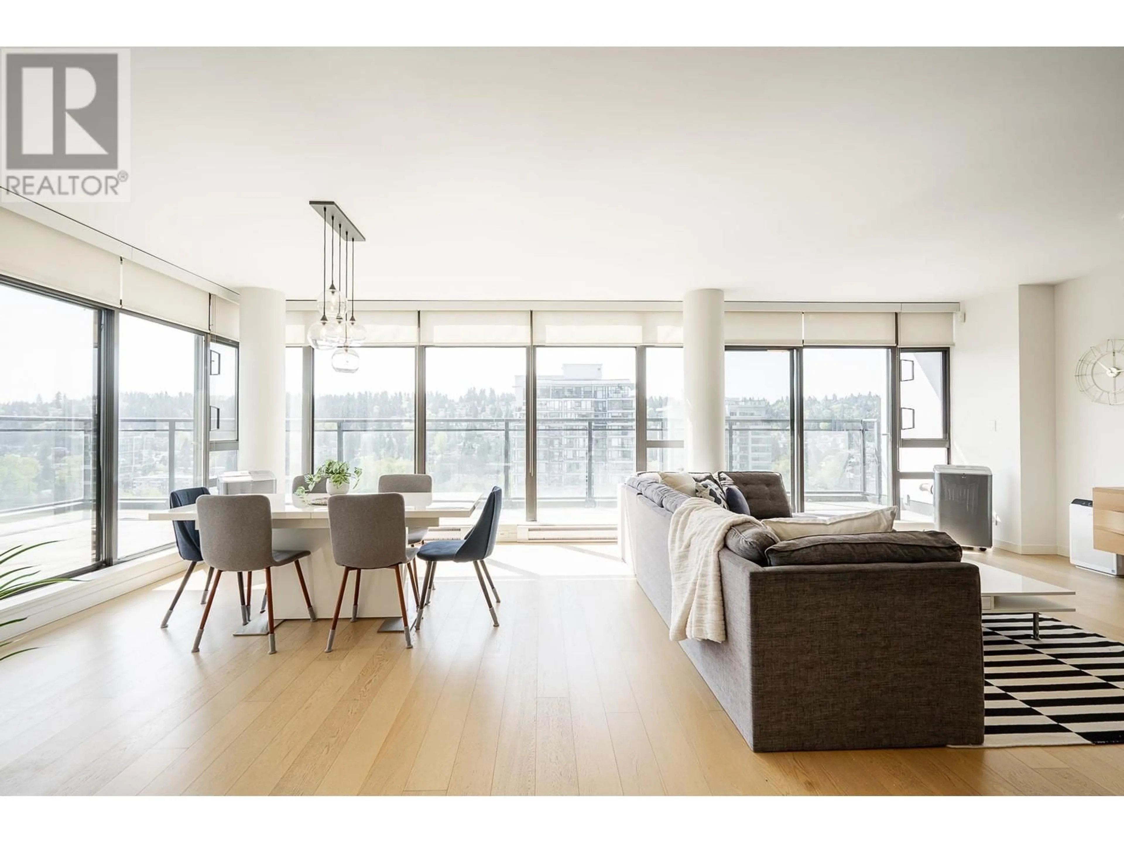Living room with furniture, wood/laminate floor for 2502 - 110 BREW STREET, Port Moody British Columbia V3H0E4