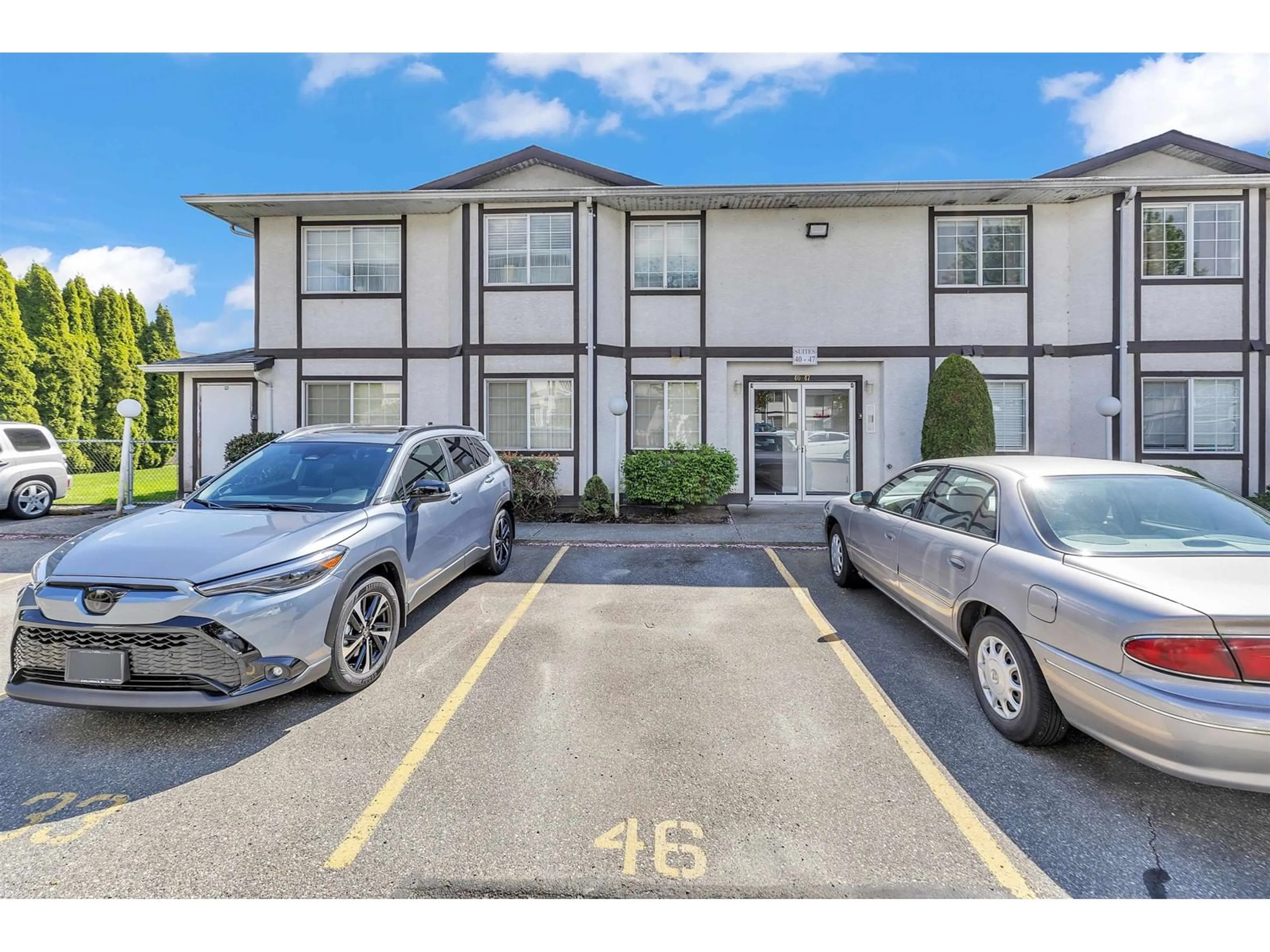 A pic from outside/outdoor area/front of a property/back of a property/a pic from drone, unknown for 46 - 45655 MCINTOSH DRIVE, Chilliwack British Columbia V2P6V4