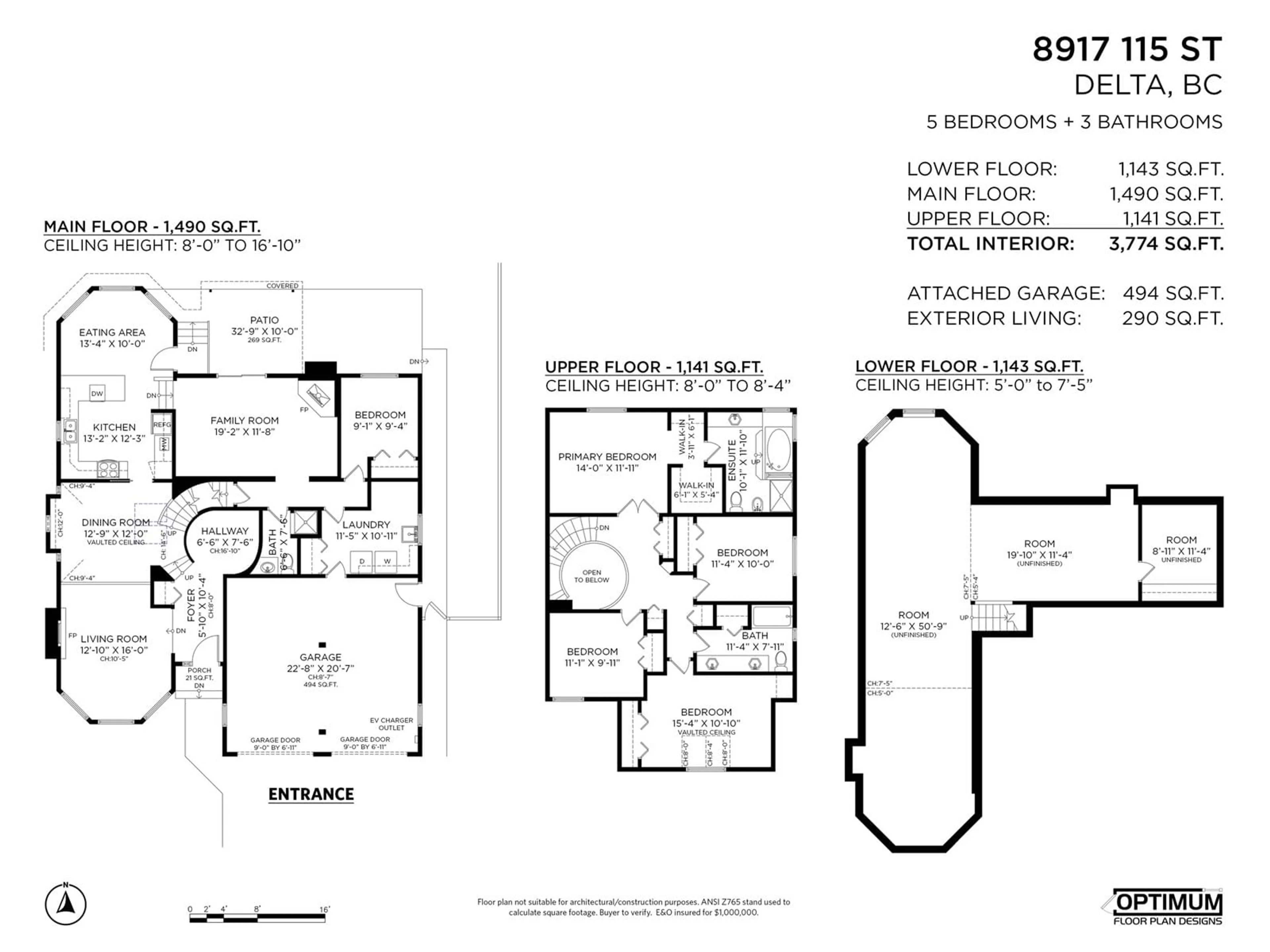 Floor plan for 8917 115, Delta British Columbia V4C8E9