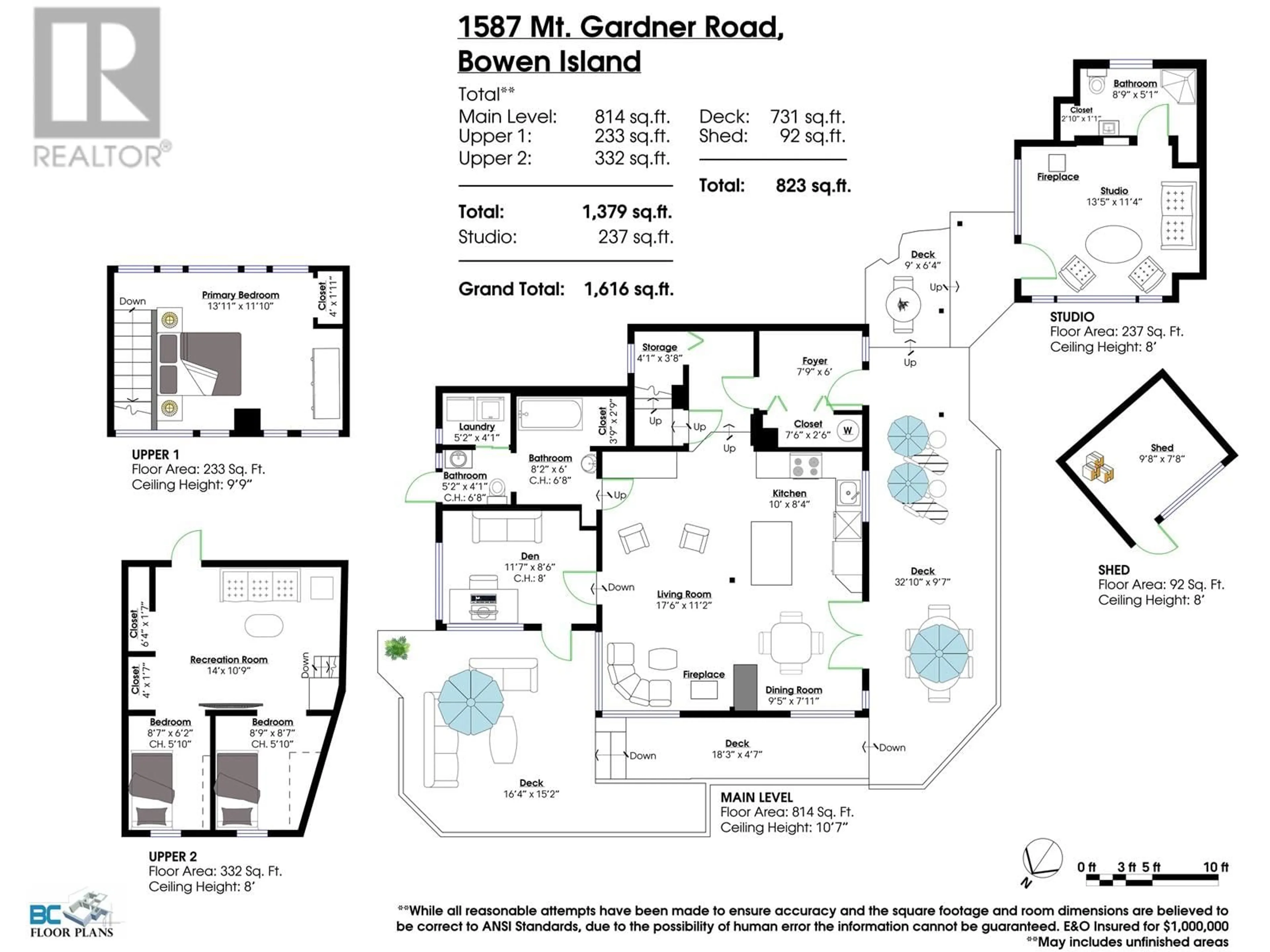 Floor plan for 1587 MOUNT GARDNER ROAD, Bowen Island British Columbia V0N1G2