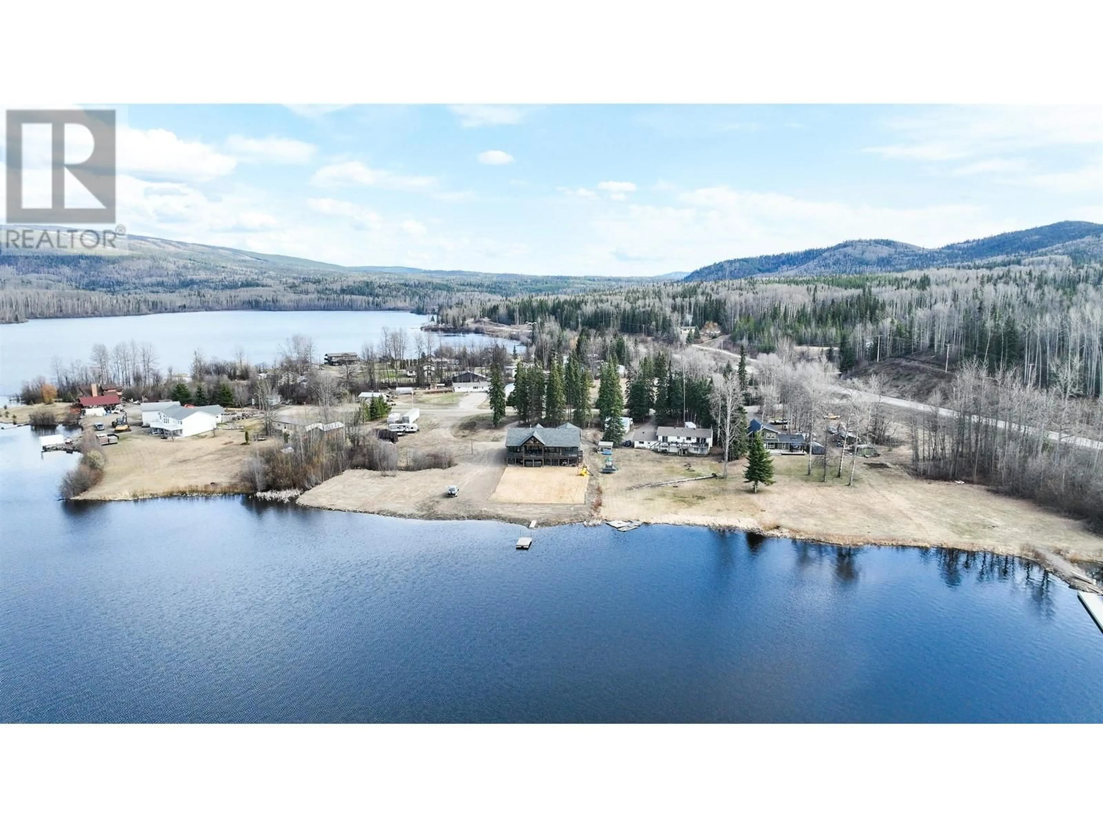 A pic from outside/outdoor area/front of a property/back of a property/a pic from drone, water/lake/river/ocean view for 420 NOURSE SUBDIVISION 1 ROAD, Burns Lake British Columbia V0J1E2