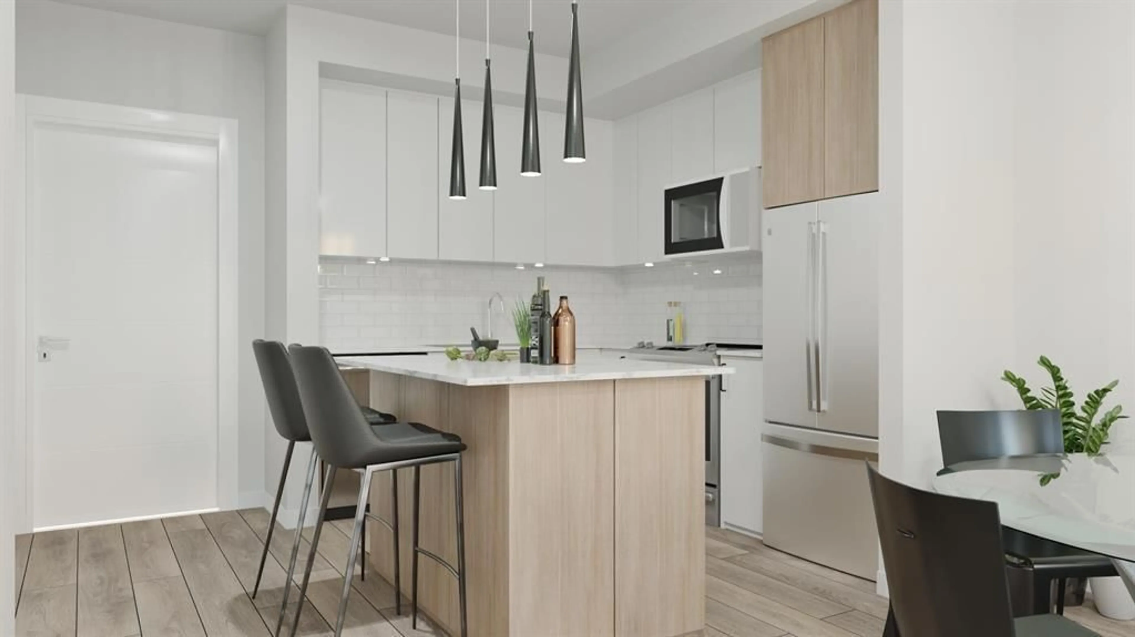 Standard kitchen, wood/laminate floor for 202 - 10786 140, Surrey British Columbia V0V0V0