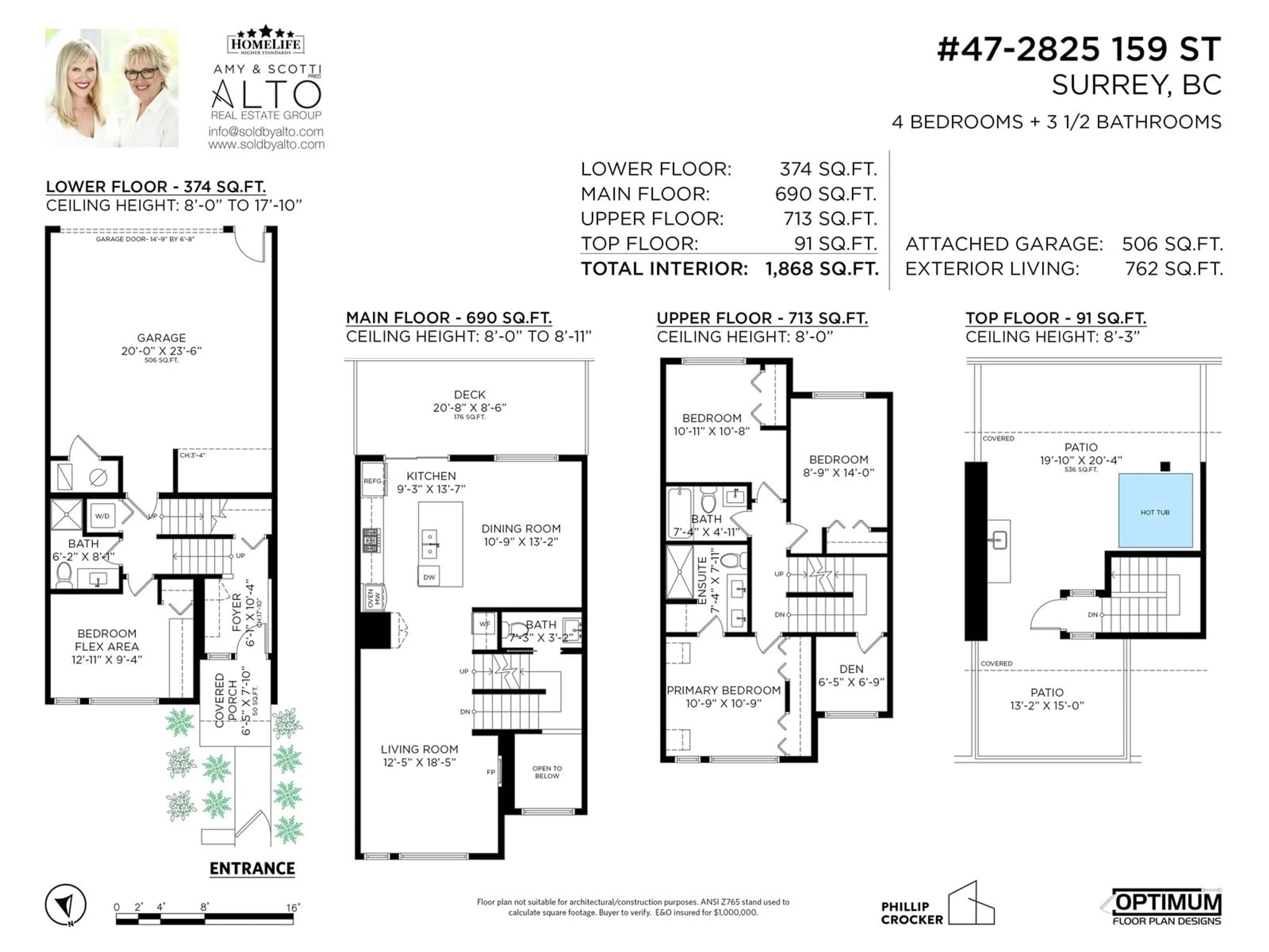 Floor plan for 47 - 2825 159, Surrey British Columbia V3Z0T9