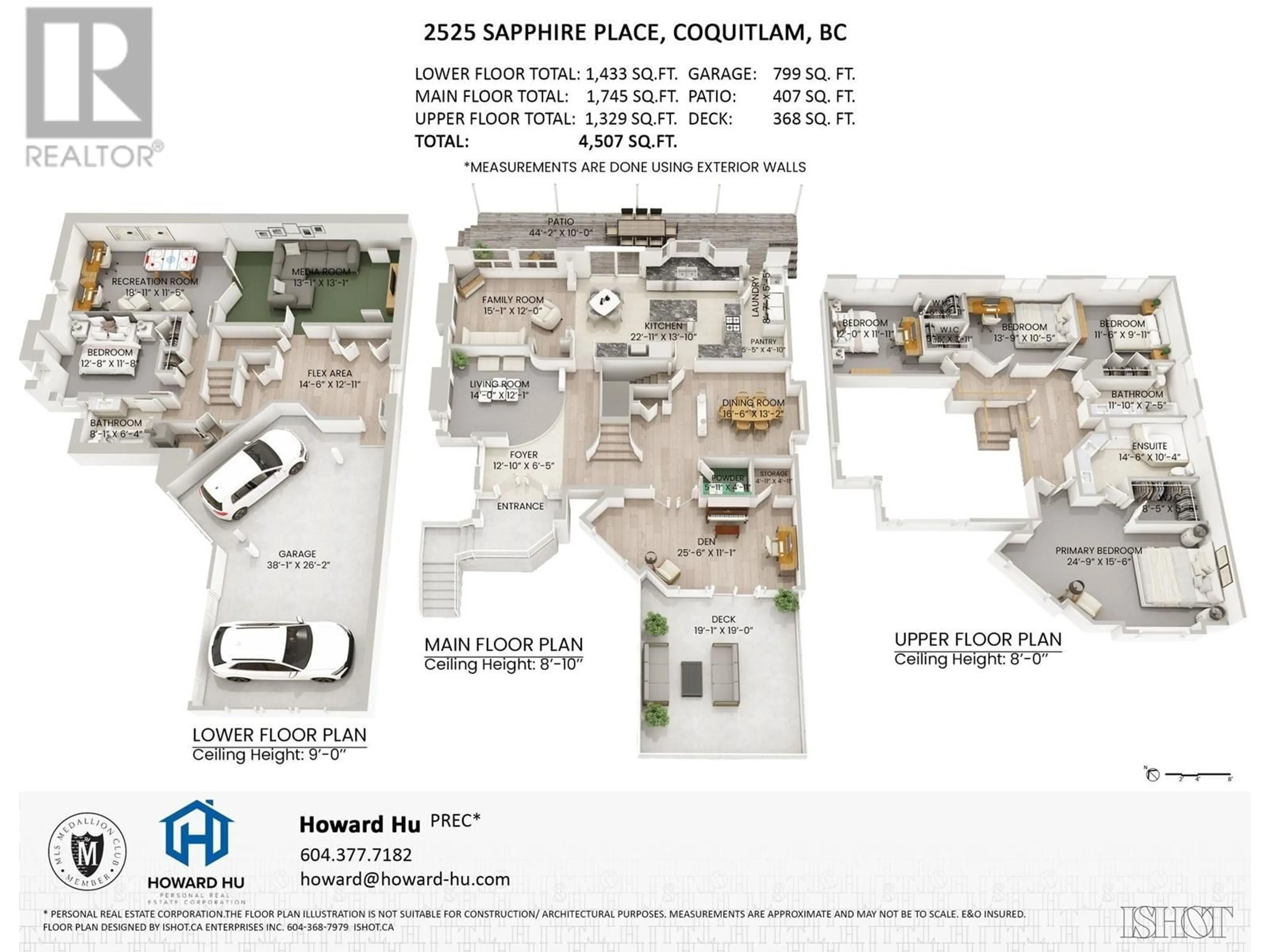 Floor plan for 2525 SAPPHIRE PLACE, Coquitlam British Columbia V3E2Z1
