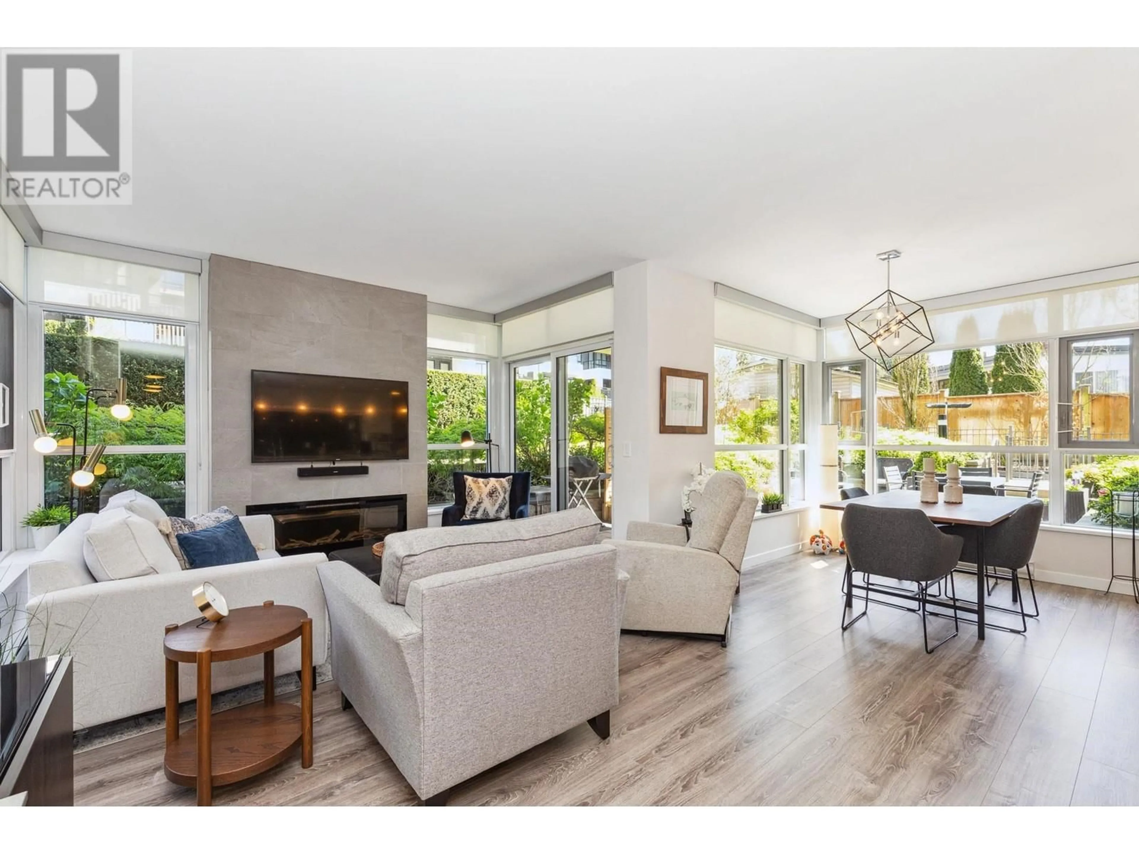 Living room with furniture, unknown for 101 - 711 BRESLAY STREET, Coquitlam British Columbia V3J0G7