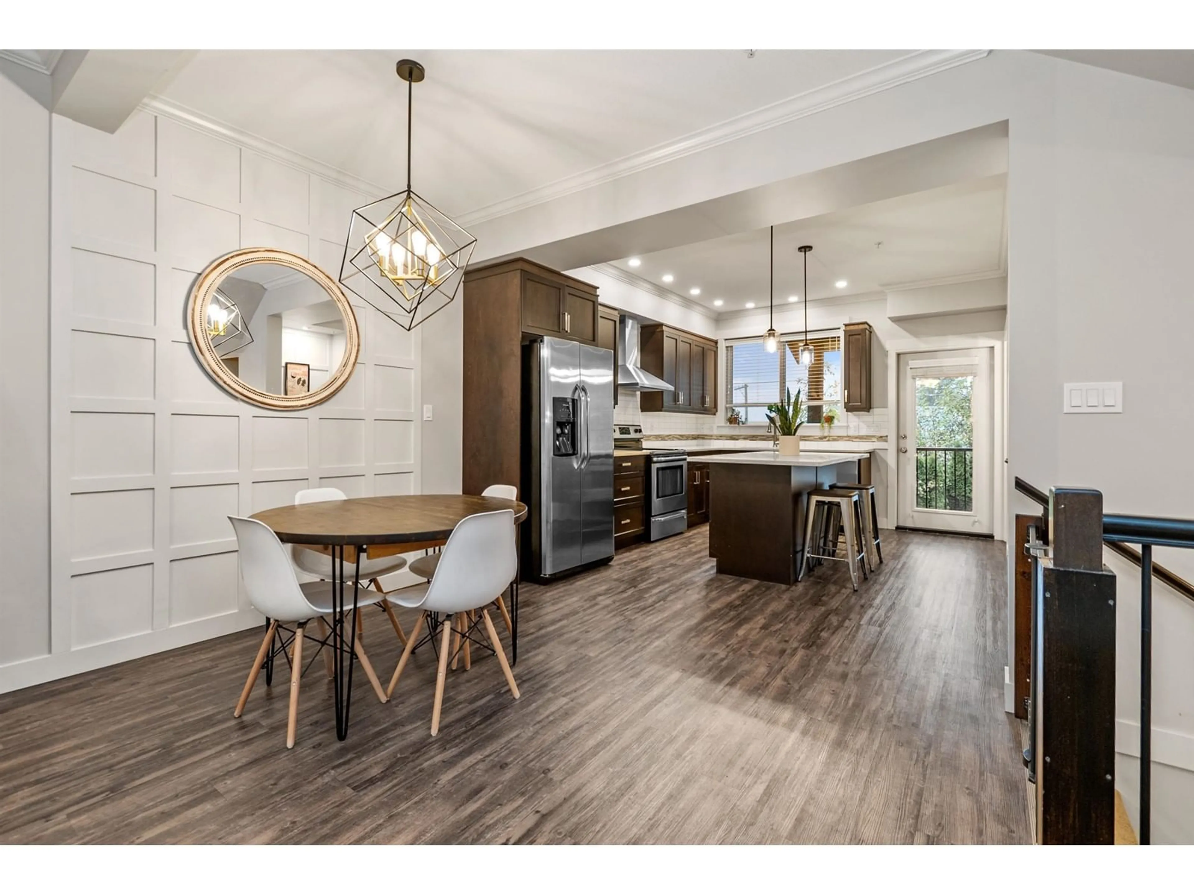 Open concept kitchen, wood/laminate floor for 21 - 5756 PROMONTORY ROAD, Chilliwack British Columbia V2R0V8