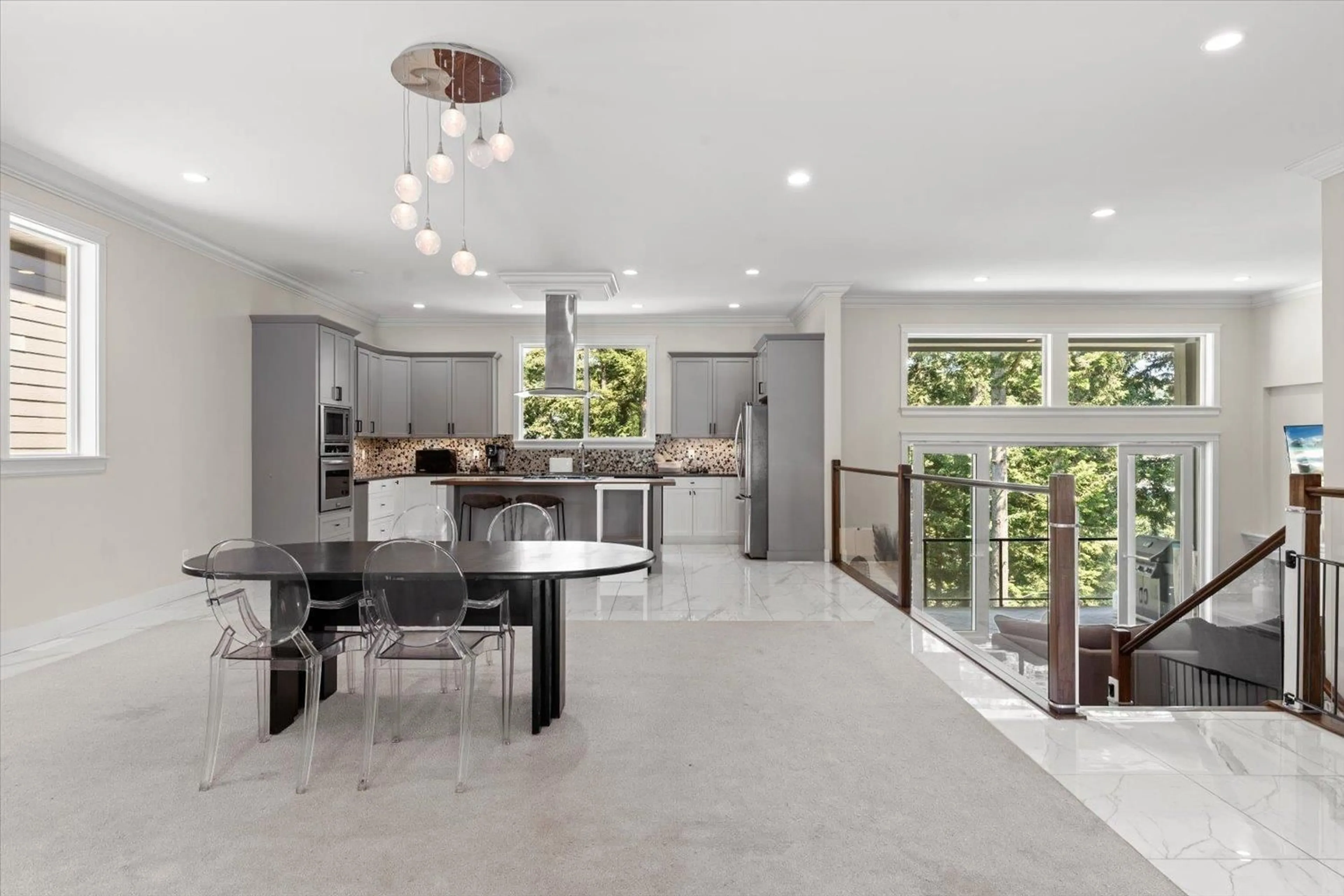 Contemporary kitchen, ceramic/tile floor for 5398 ABBEY CRESCENT, Chilliwack British Columbia V2R0J6