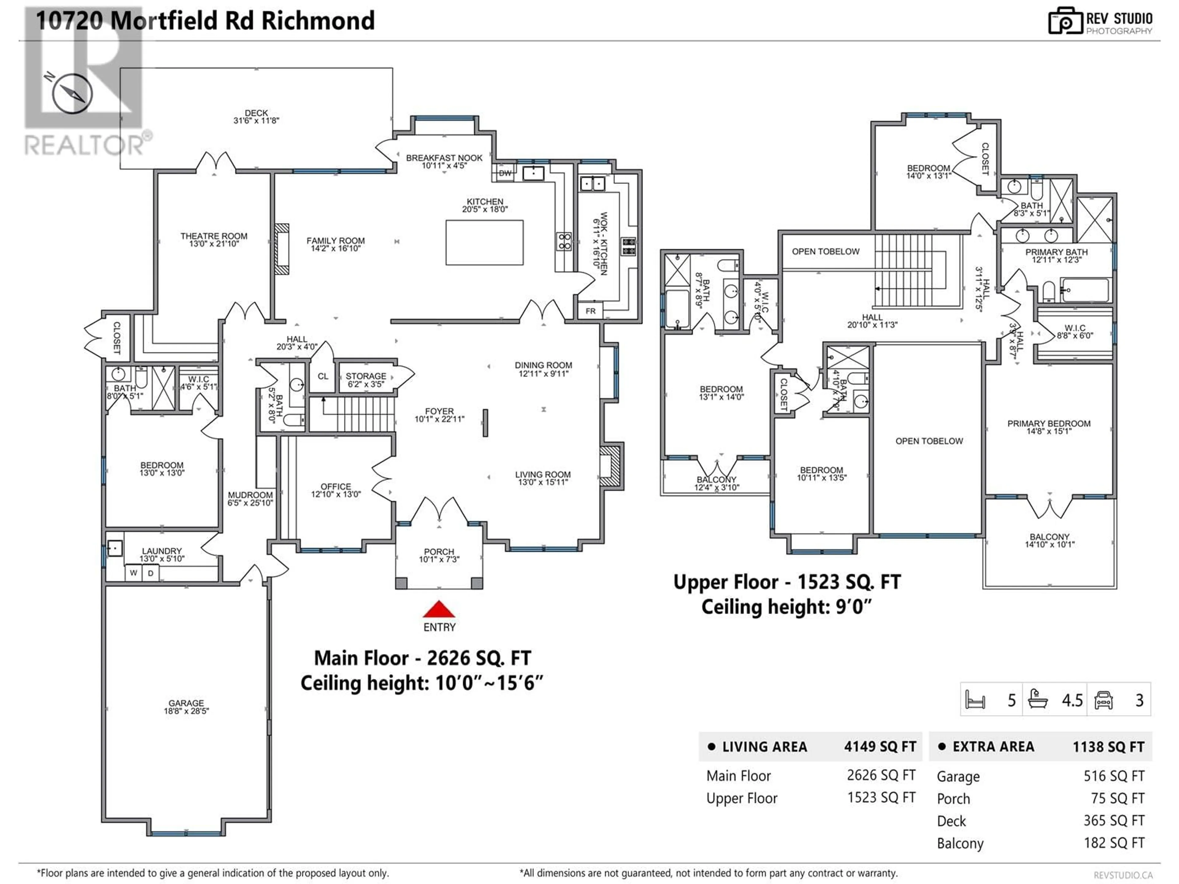 Floor plan for 10720 MORTFIELD ROAD, Richmond British Columbia V7A2W3