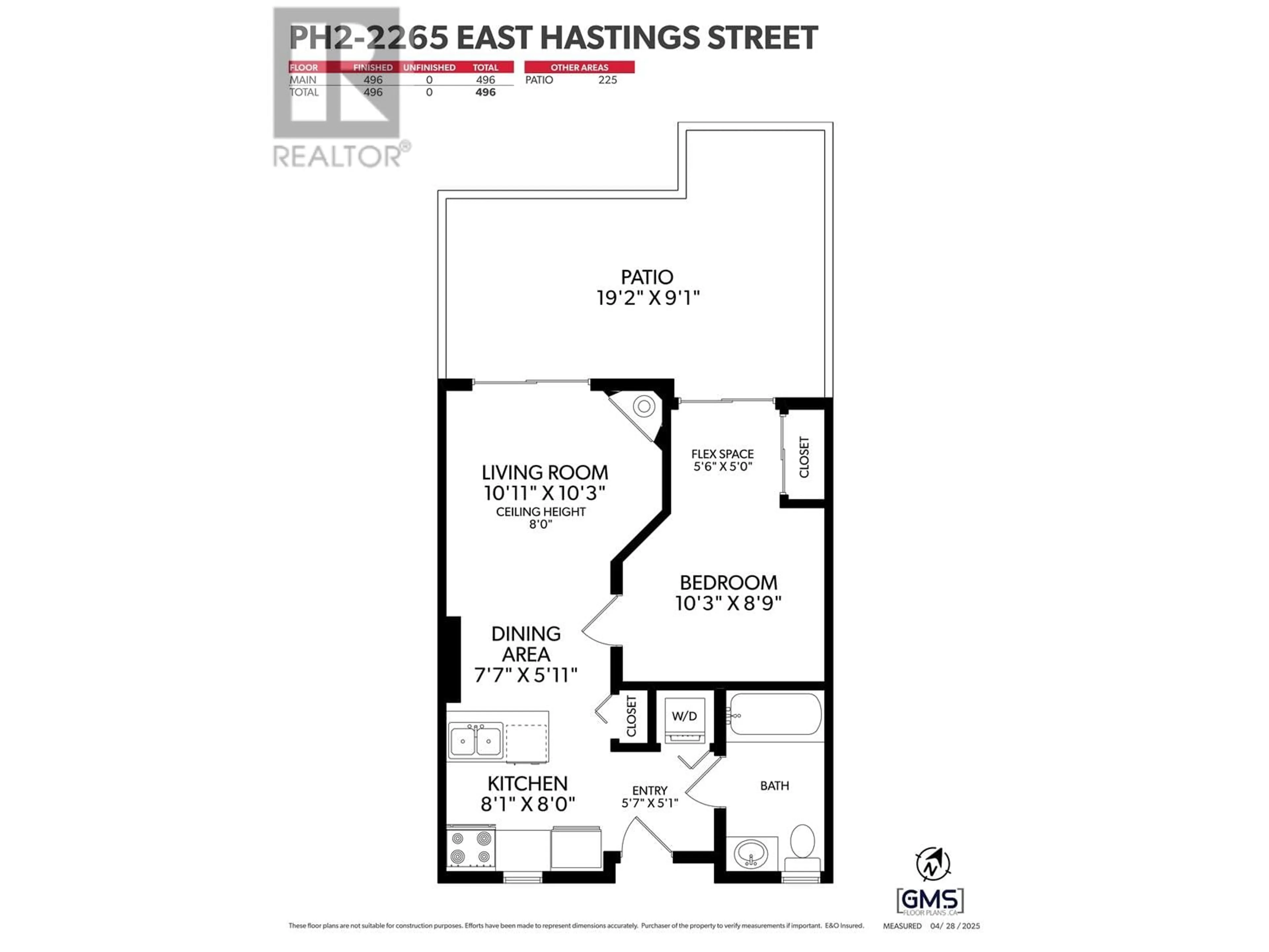 Floor plan for PH2 - 2265 HASTINGS STREET, Vancouver British Columbia V5L1V3