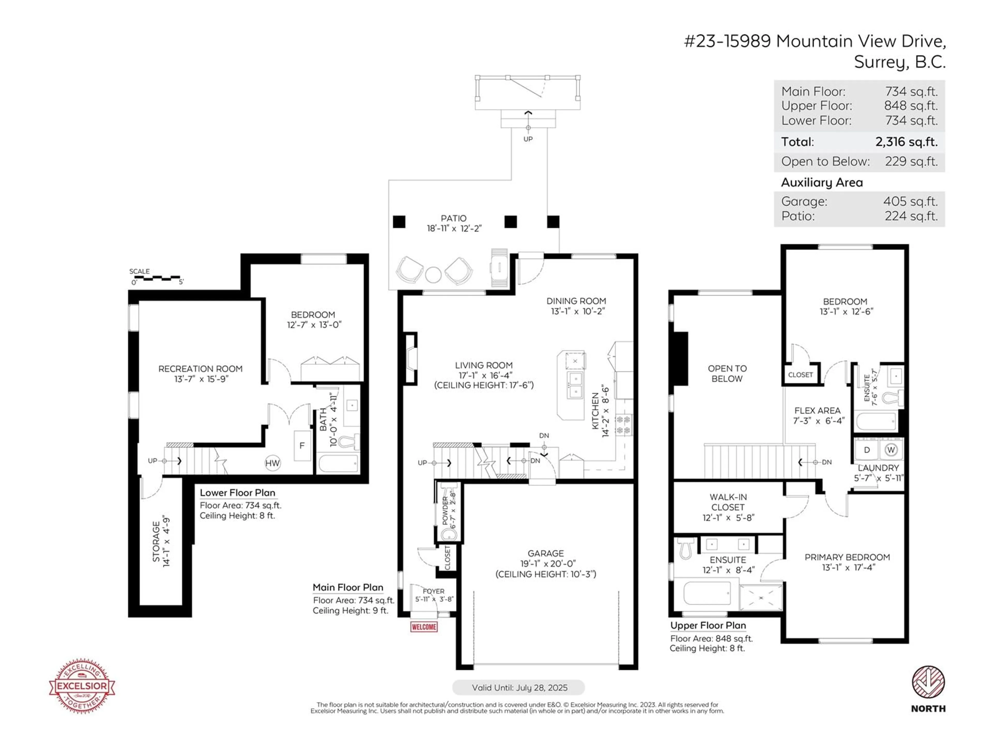Floor plan for 23 - 15989 MOUNTAIN VIEW, Surrey British Columbia V3Z0M9