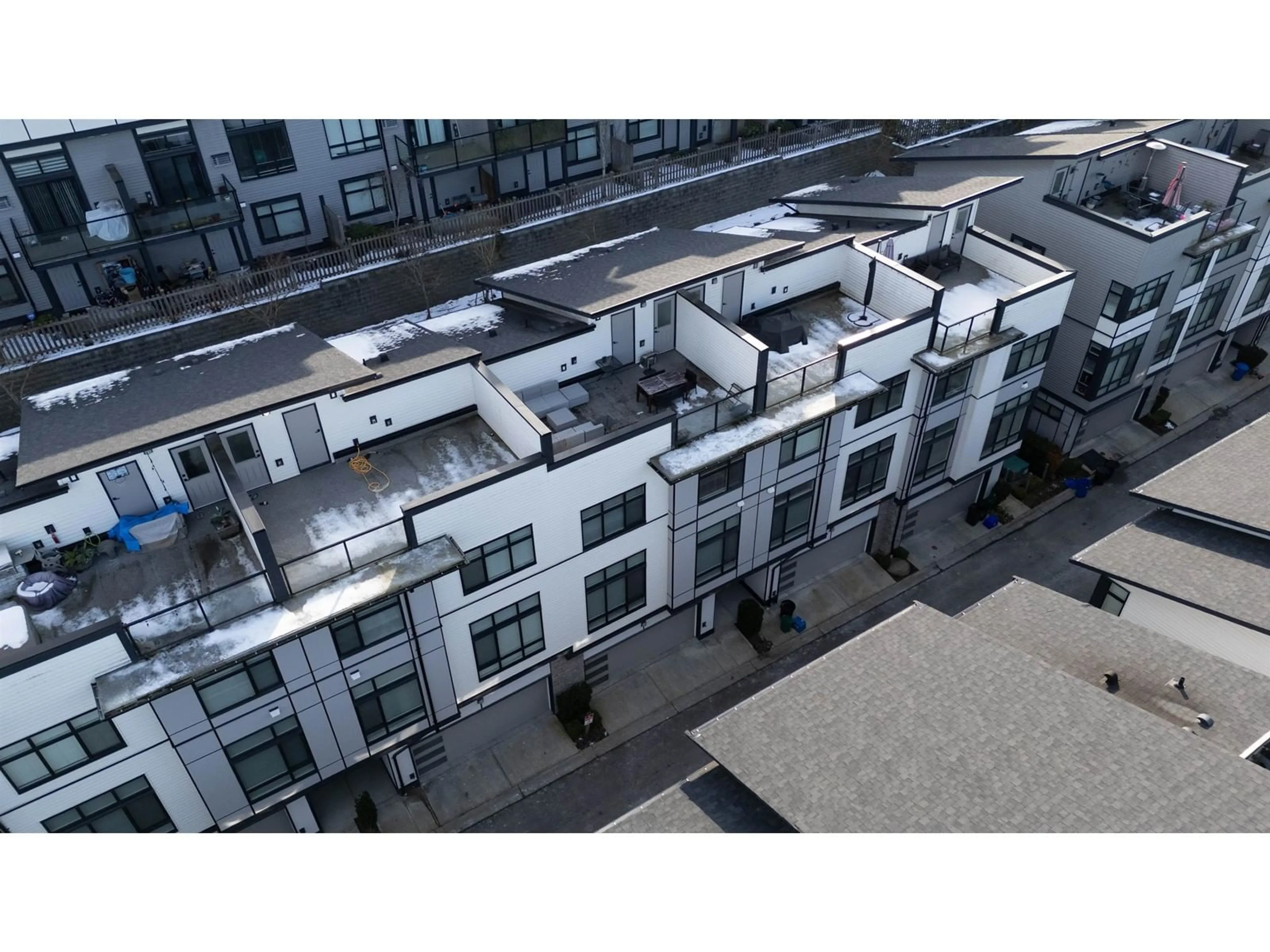 A pic from outside/outdoor area/front of a property/back of a property/a pic from drone, city buildings view from balcony for 55 - 14058 61, Surrey British Columbia V3X0J2