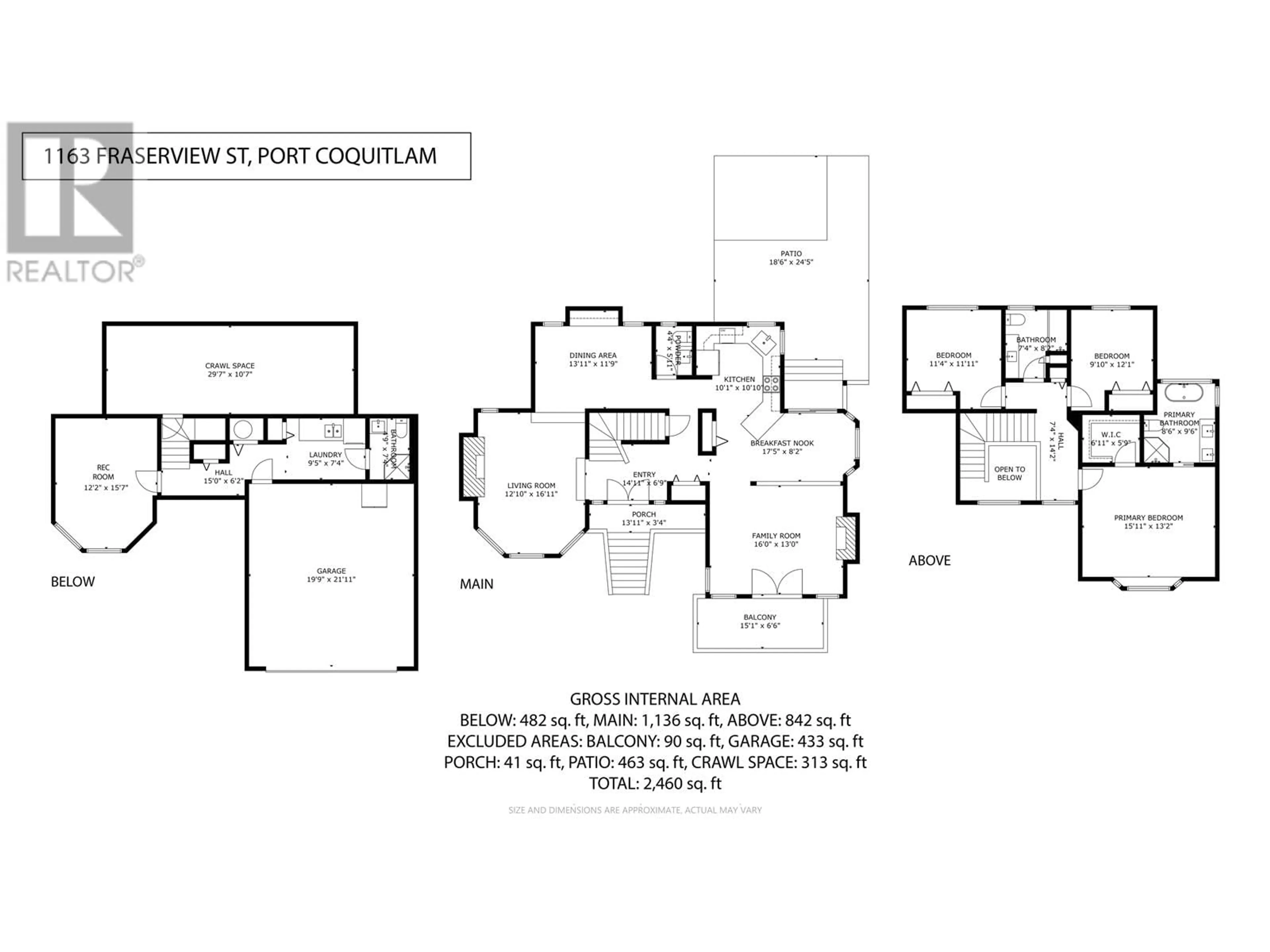 Floor plan for 1163 FRASERVIEW STREET, Port Coquitlam British Columbia V3C5H2