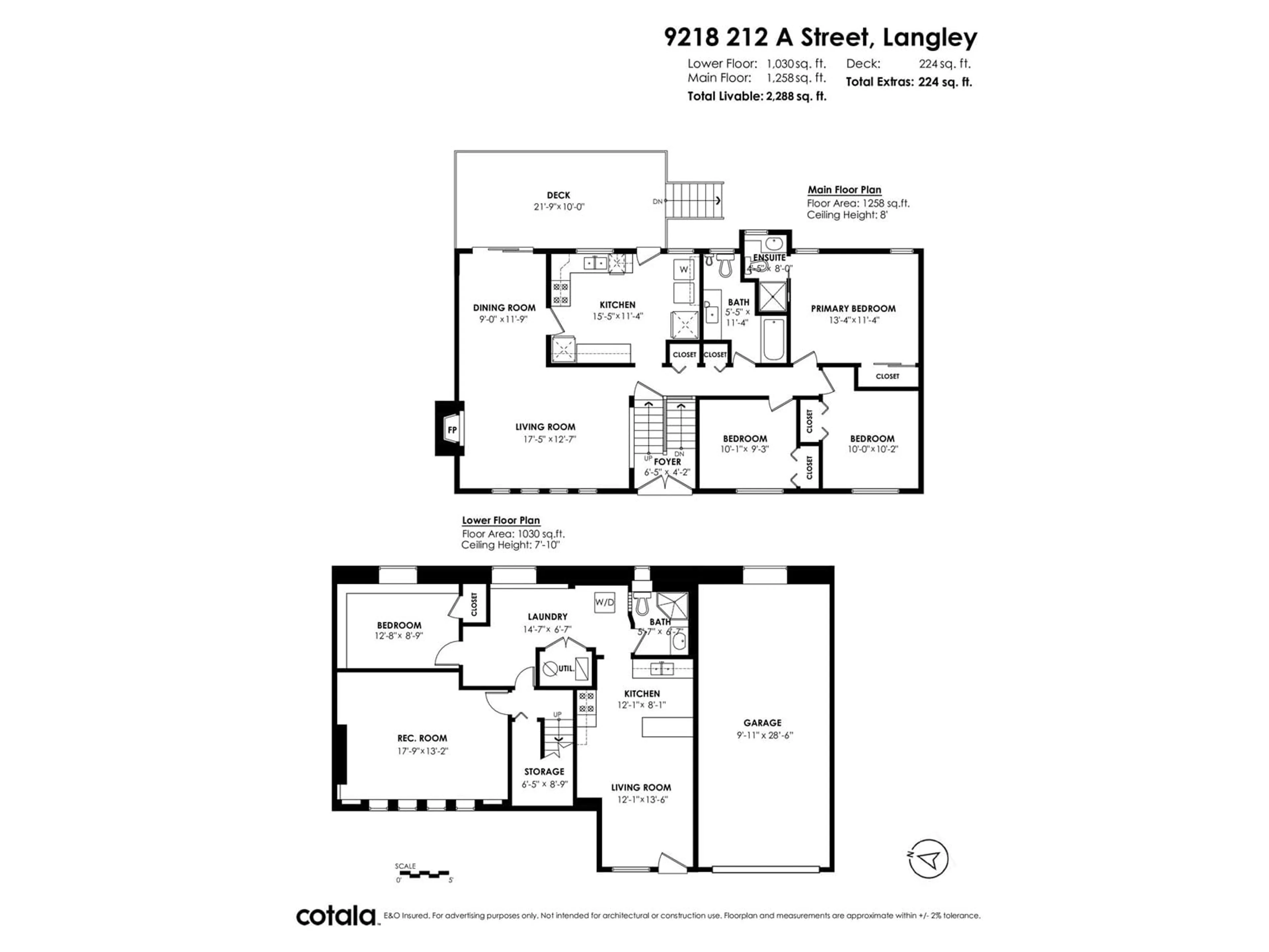 Floor plan for 9218 212A, Langley British Columbia V1M2B9