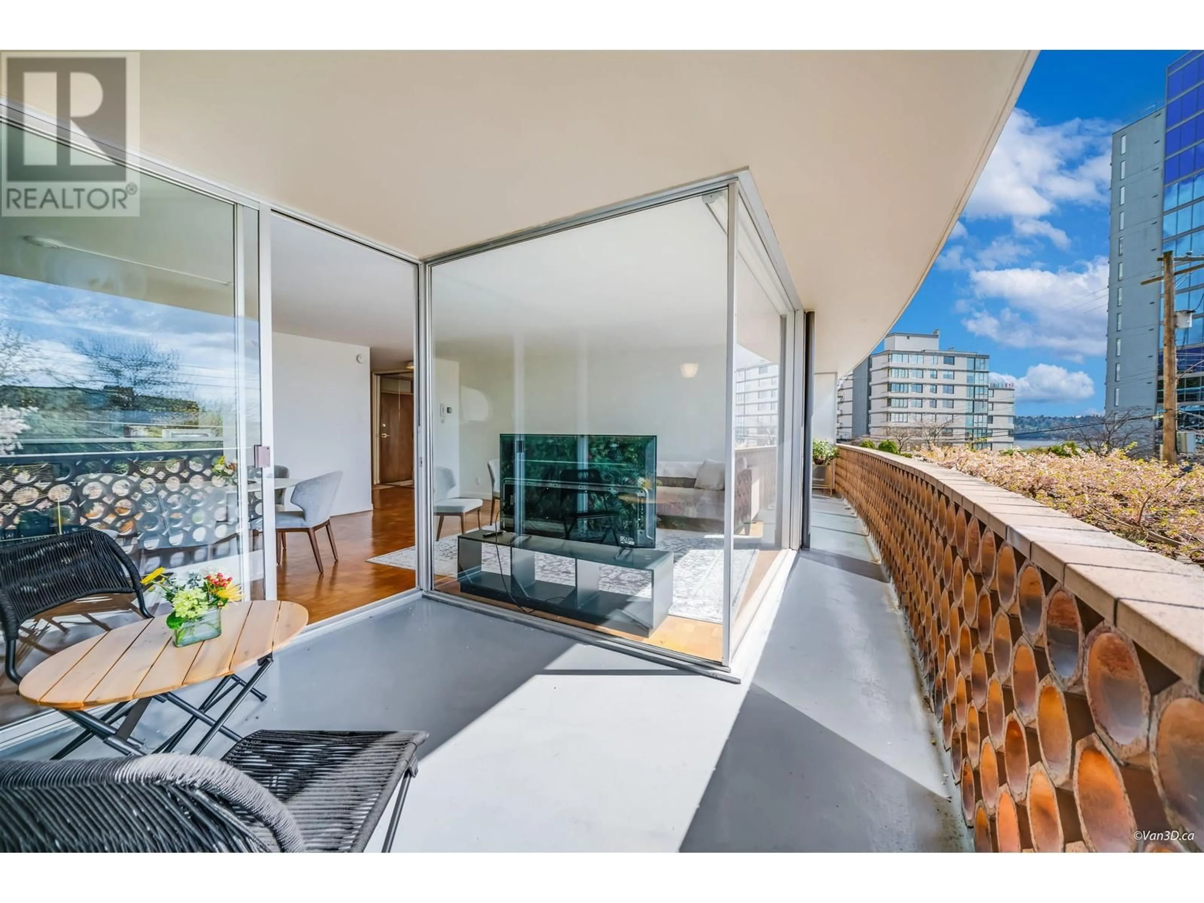 Balcony in the apartment, unknown for 104 - 2135 ARGYLE AVENUE, West Vancouver British Columbia V7V1A5