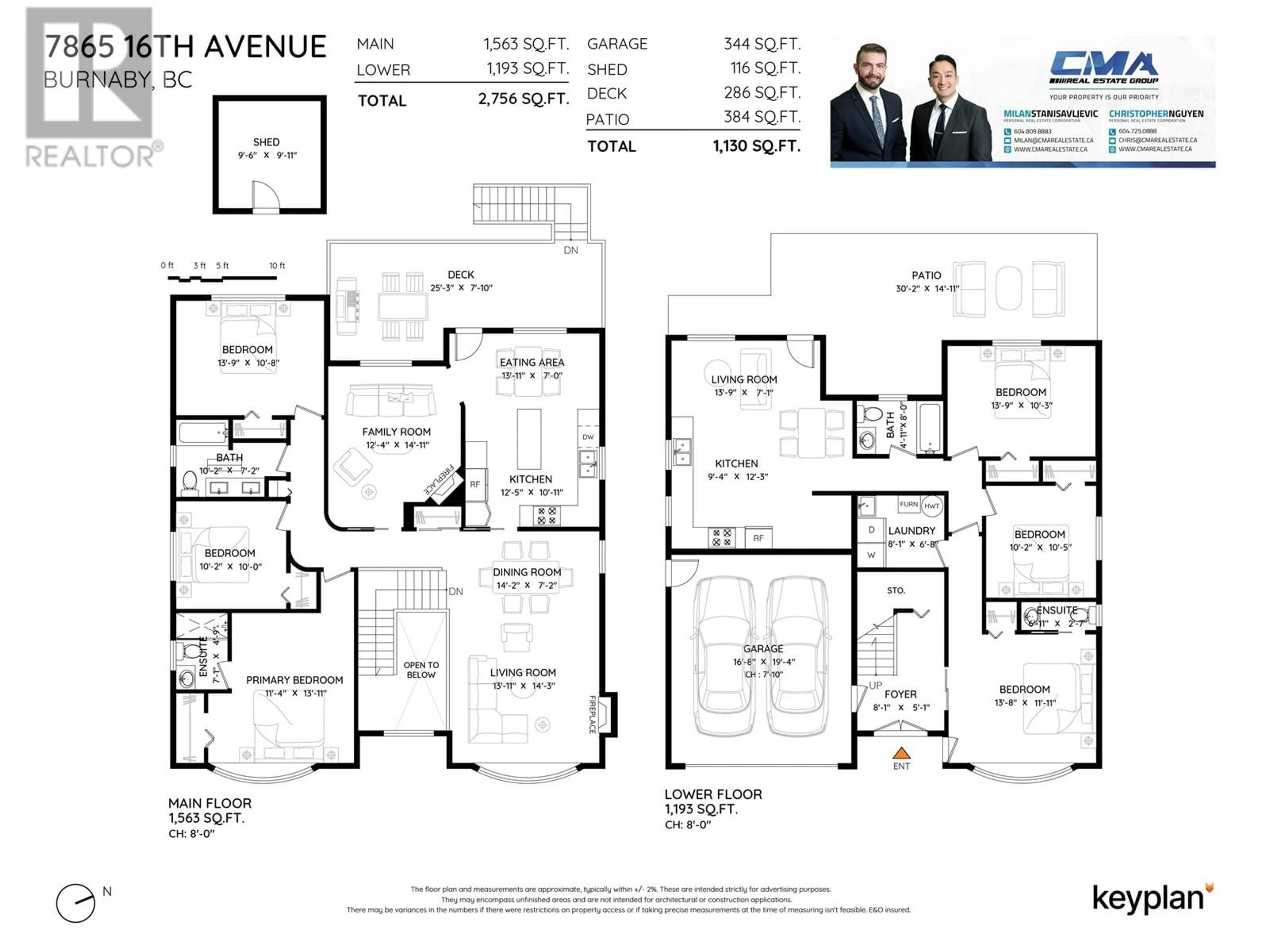 Floor plan for 7865 16TH AVENUE, Burnaby British Columbia V3N1R2