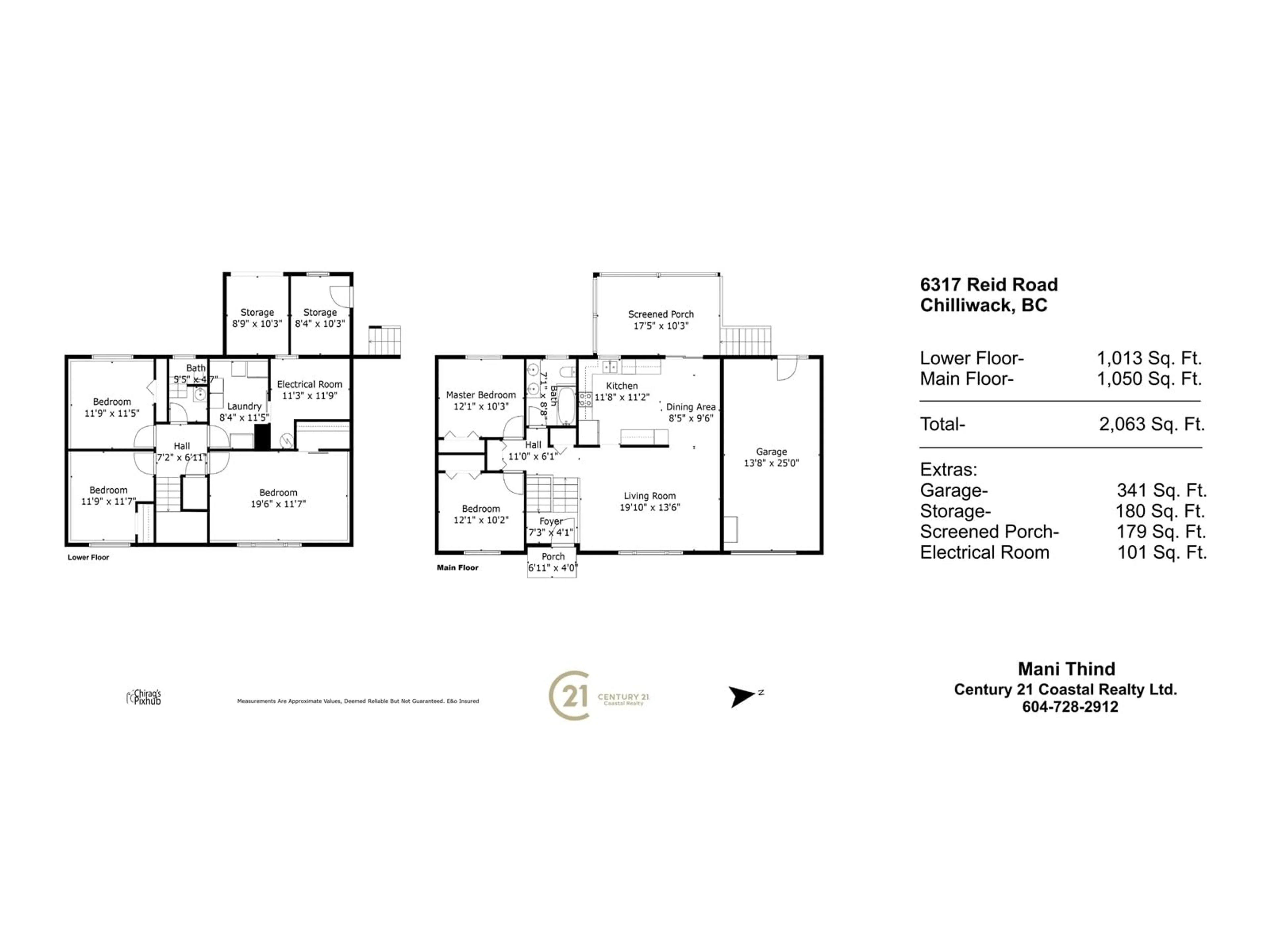 Floor plan for 6317 REID ROAD, Chilliwack British Columbia V2R2M4