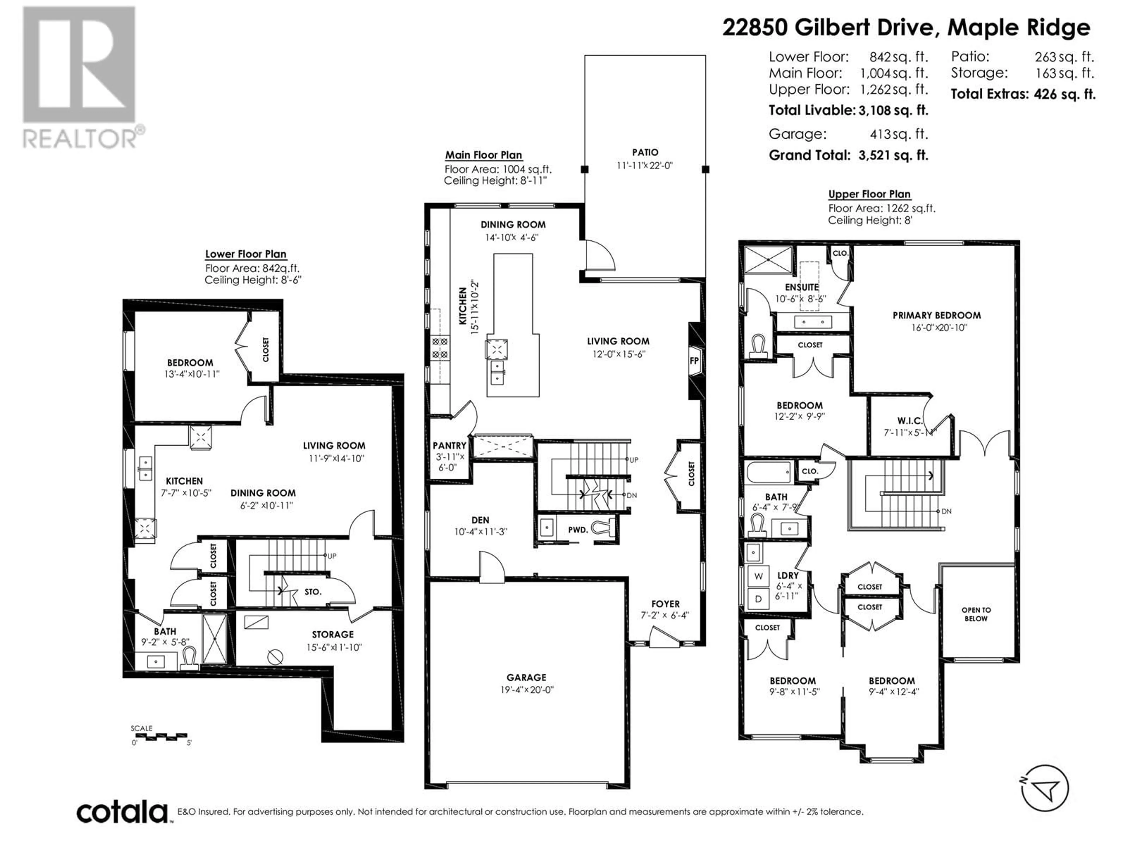 Floor plan for 22850 GILBERT DRIVE, Maple Ridge British Columbia V4R0G4