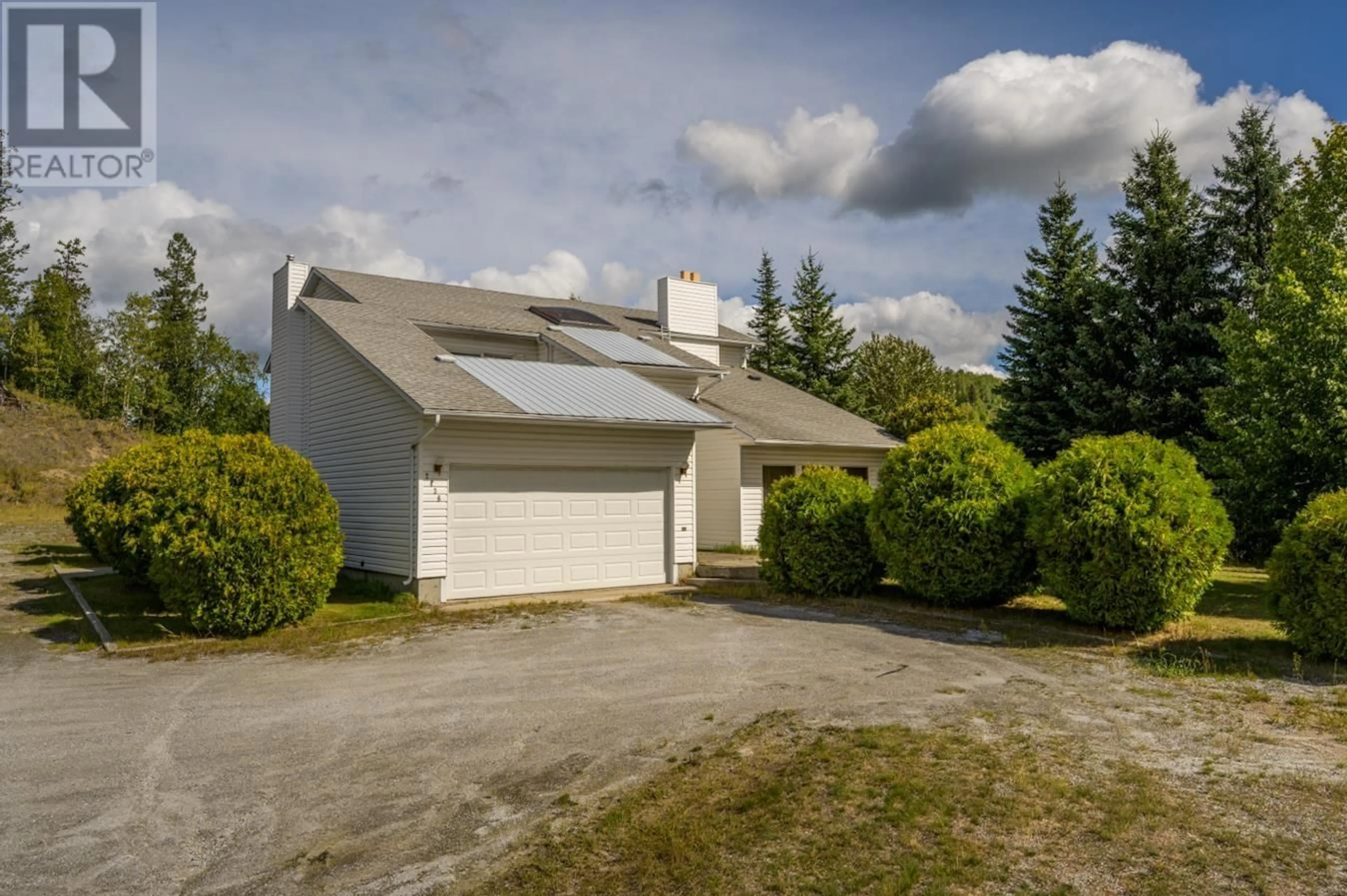 A pic from outside/outdoor area/front of a property/back of a property/a pic from drone, street for 2436 KNELL ROAD, Prince George British Columbia V2K1S3