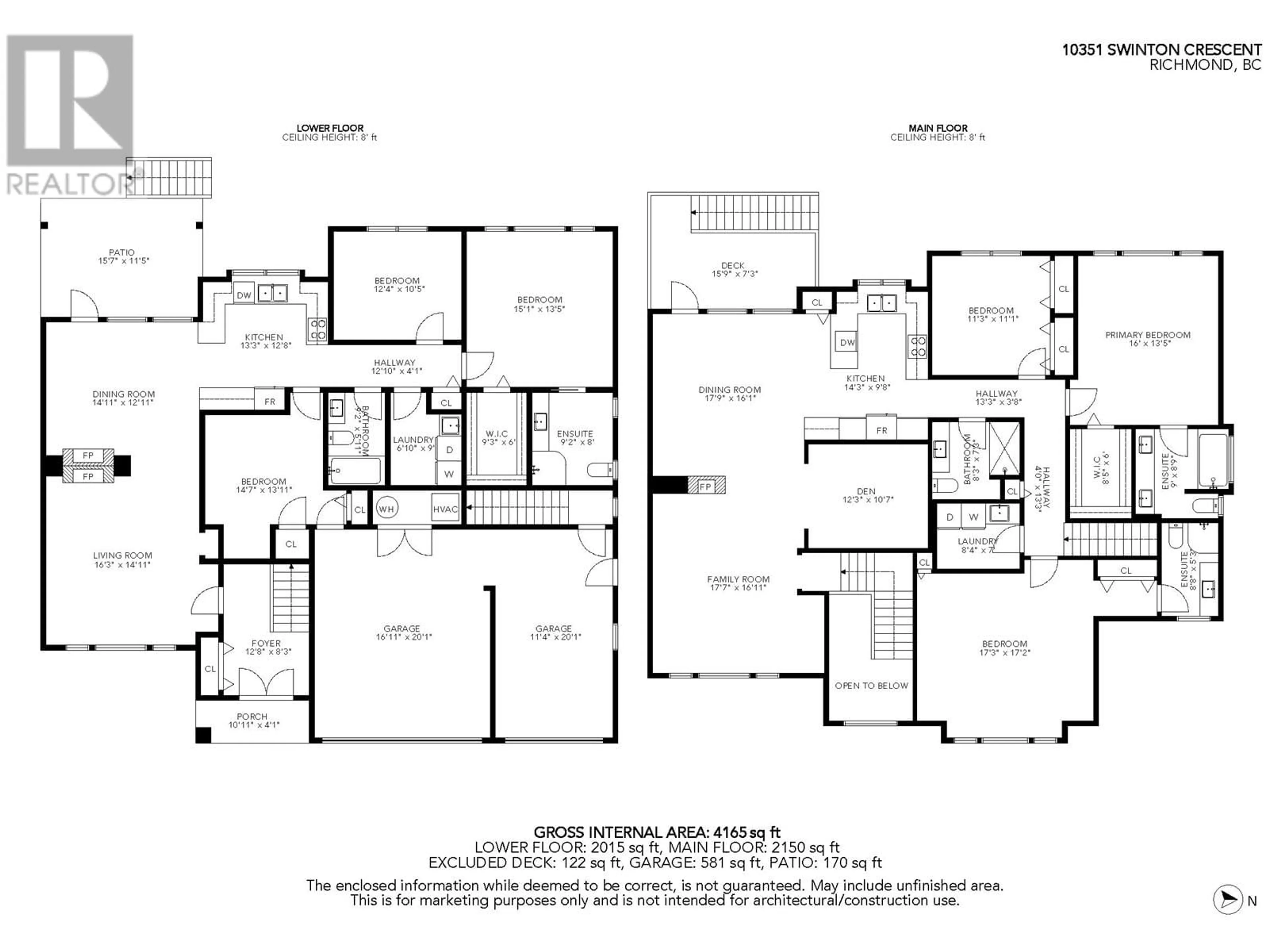 Floor plan for 10351 SWINTON CRESCENT, Richmond British Columbia V7A3S7